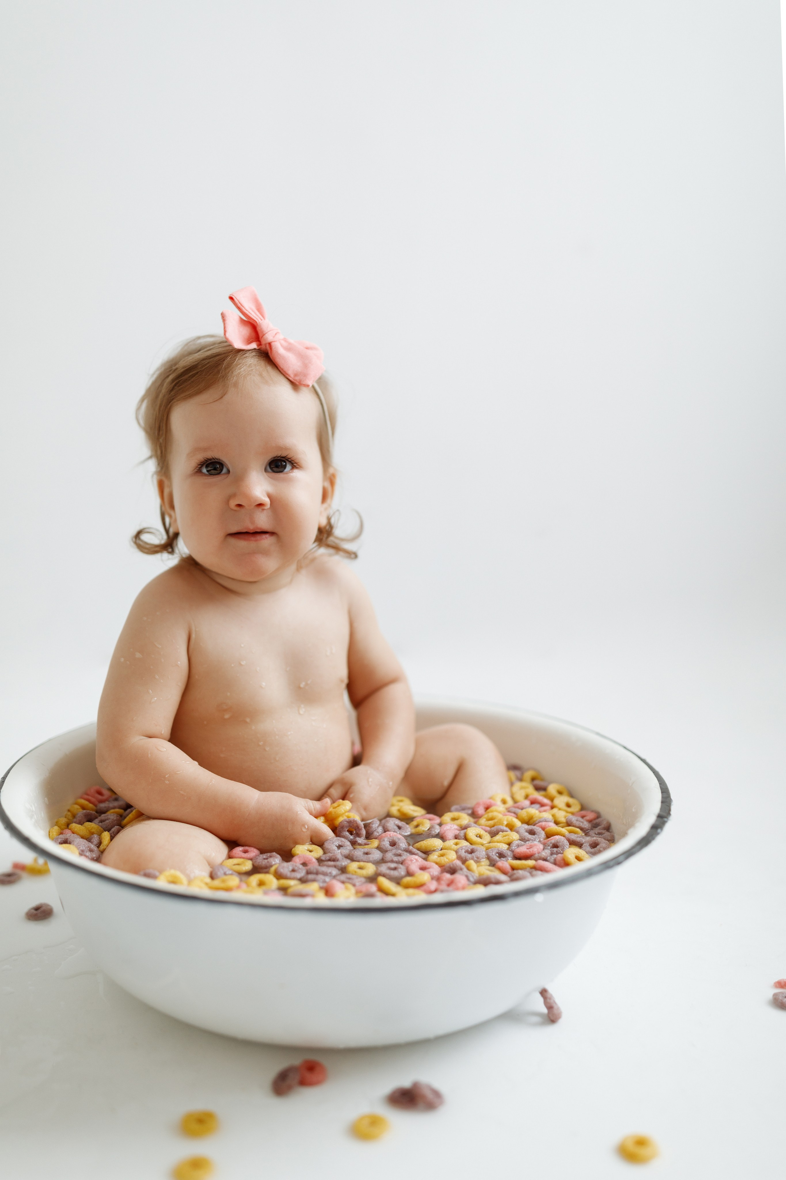 Викуле 1 год и ее первая ванна с колечками. Фотограф на годик Хабаровск Детский и семейный фотограф в Хабаровске Юлия Матвиенко