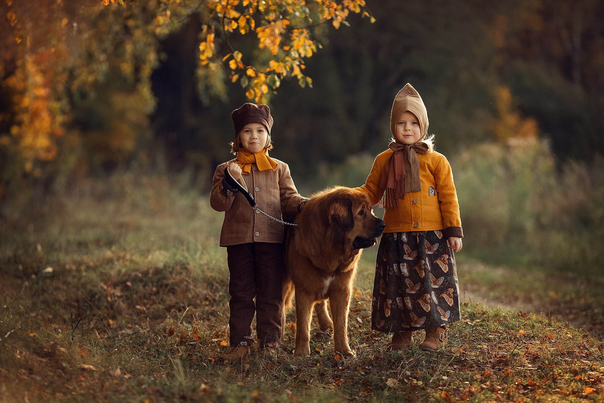 Детская стилизованная история золотой осенью. Tatyana Nadezhdina Family photographer