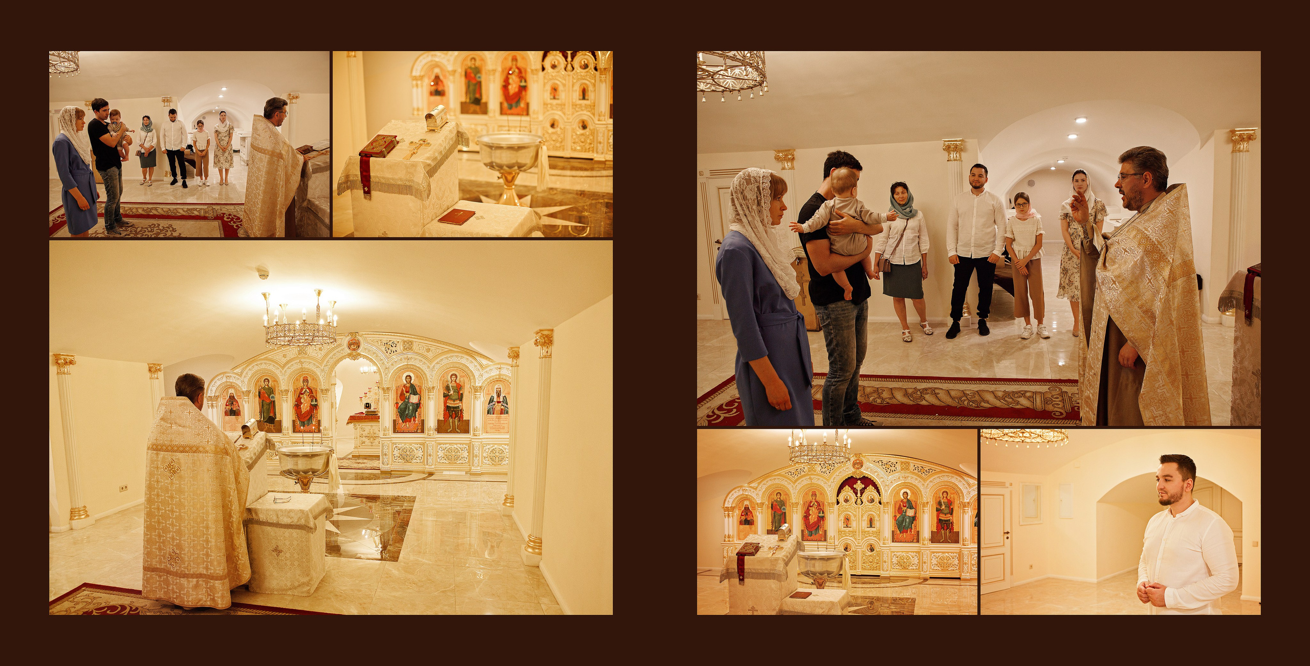 Фотосессия крещения новорожденных