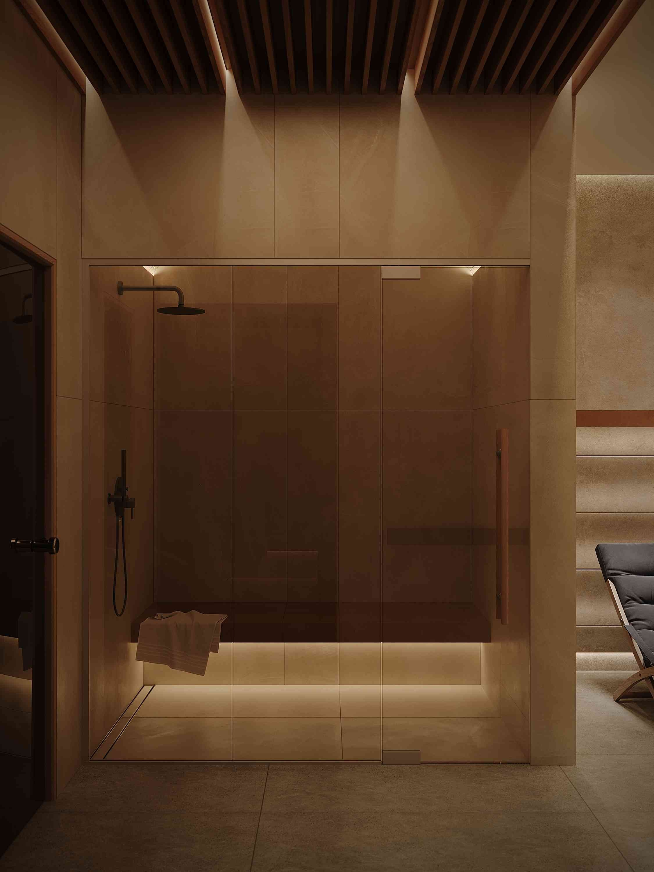 Дизайн интерьера частного spa-комплекса в Самаре и Тольятти. Студия дизайна интерьера «Строчка» | Москва, Санкт-Петербург, Самара, Казань, Тольятти, Ульяновск и другие города России