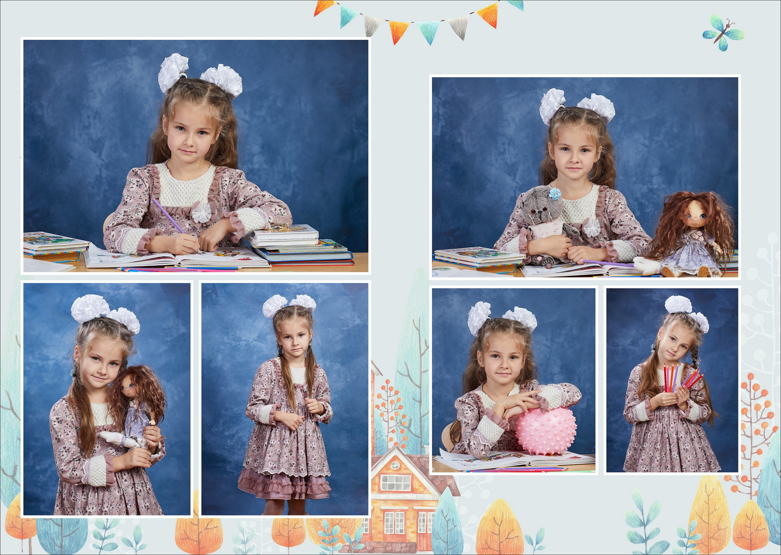 Выпускные альбомы для детского сада. Школьный фотограф Сергей Беликов