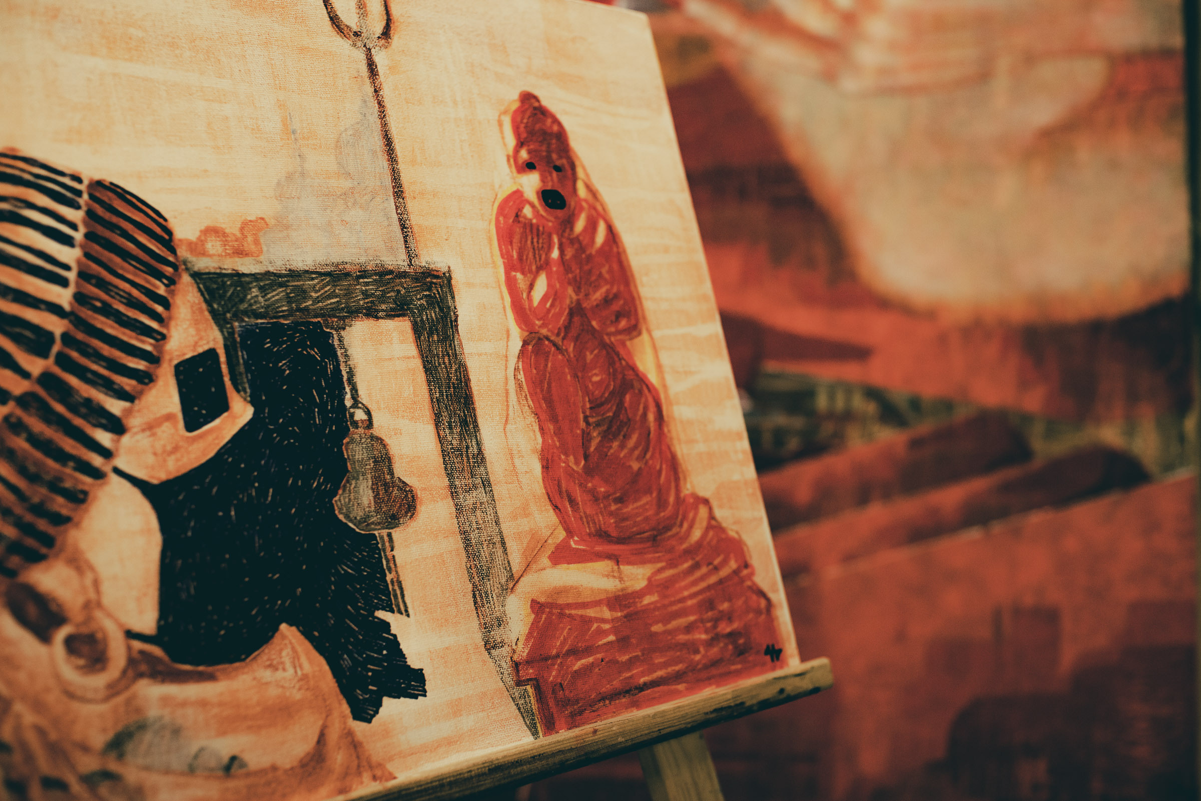 Съемка фото и видео в студии художницы