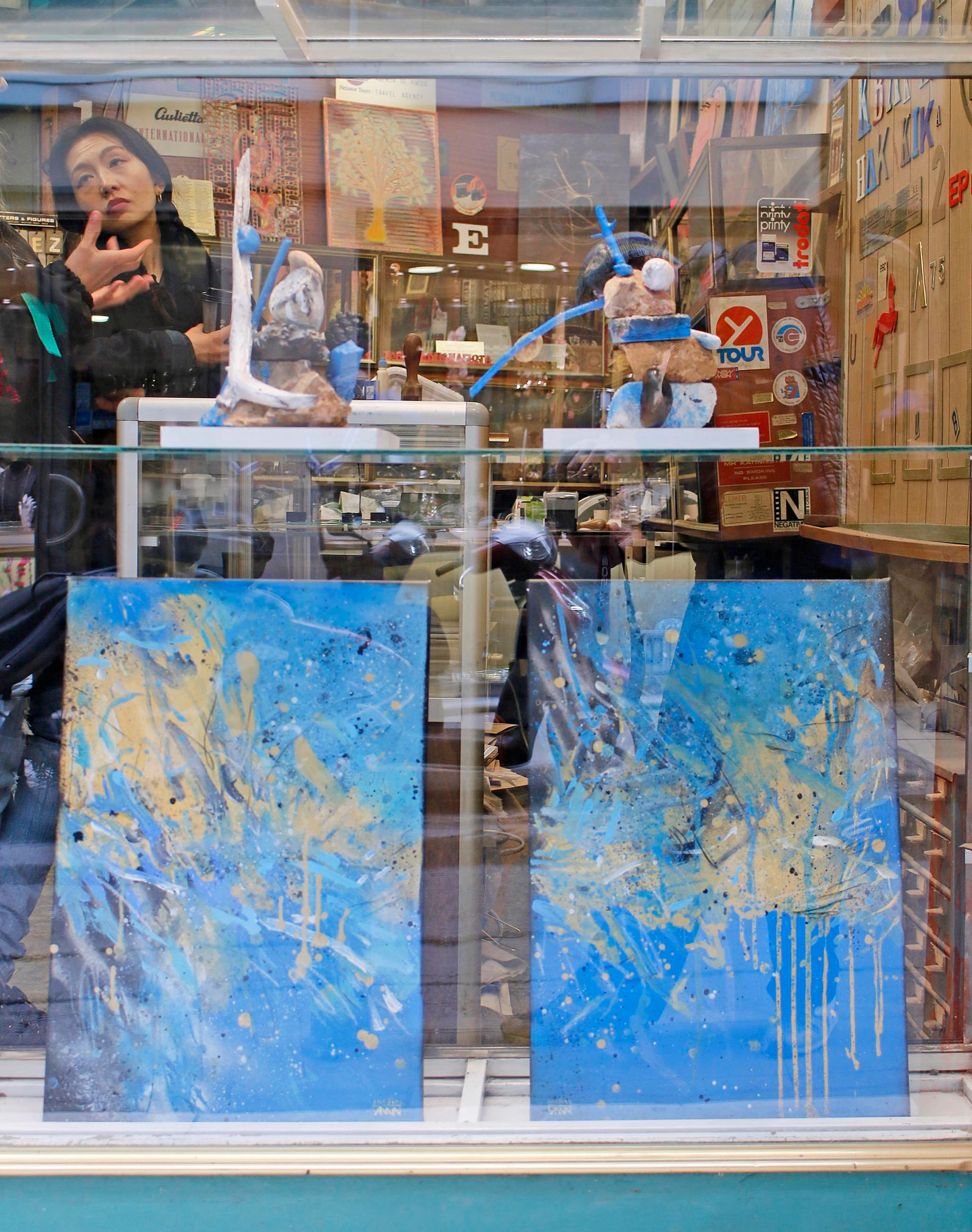 Abstract Athens. Artist Anna Snegina Художница Анна Снегина