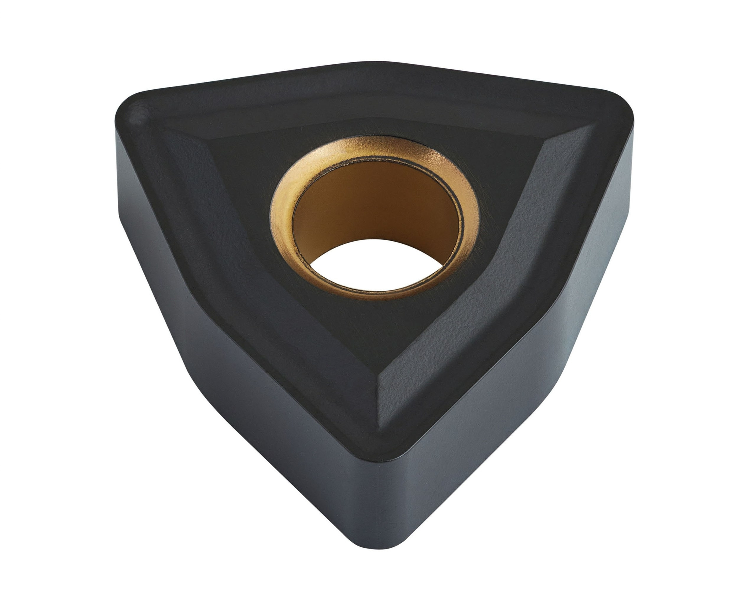 токарная пластина на белом фоне