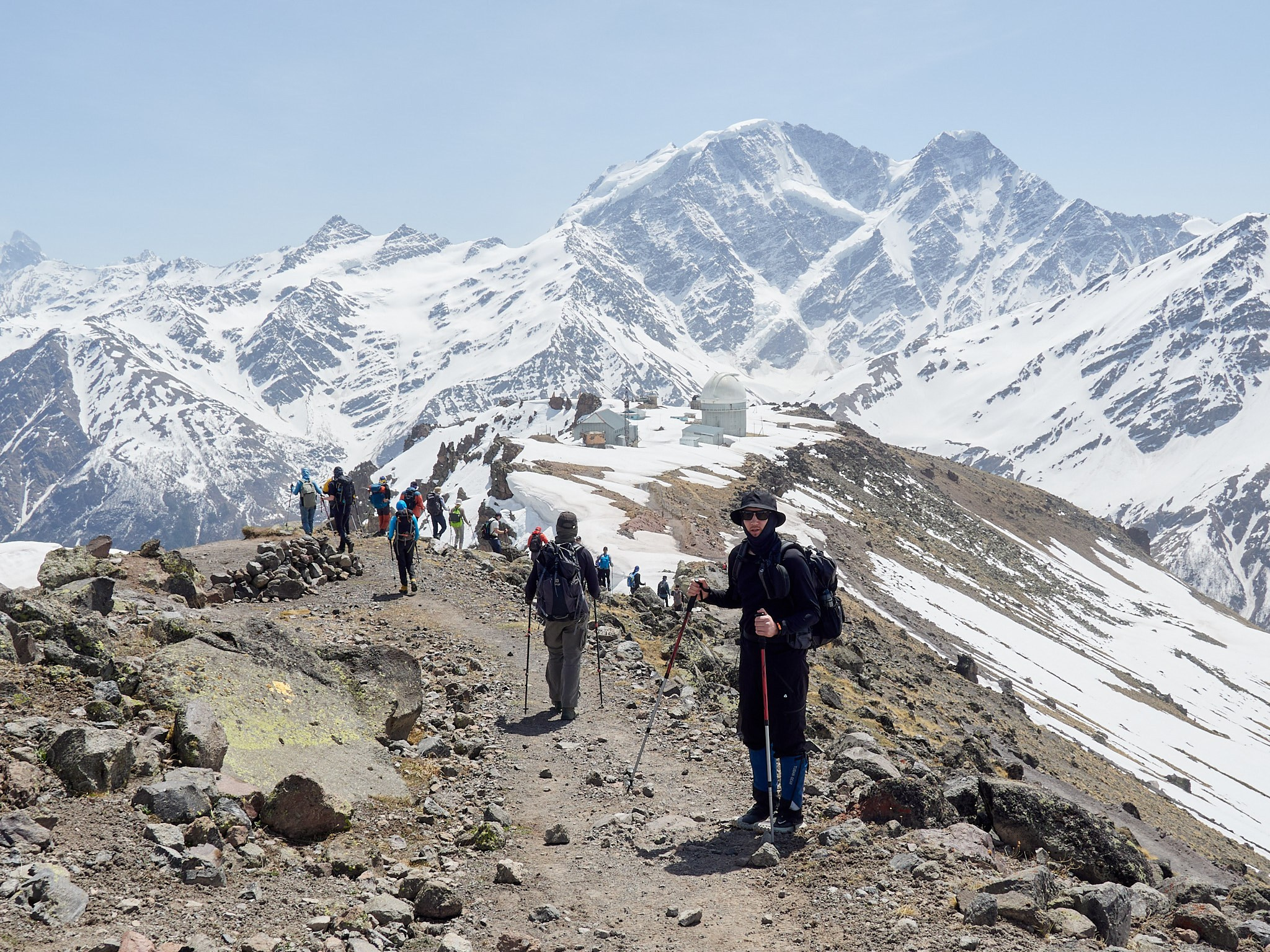 28.04 Съемка дороги на обсерваторию. Горный, высотный Фотограф на Эльбрусе Георгий