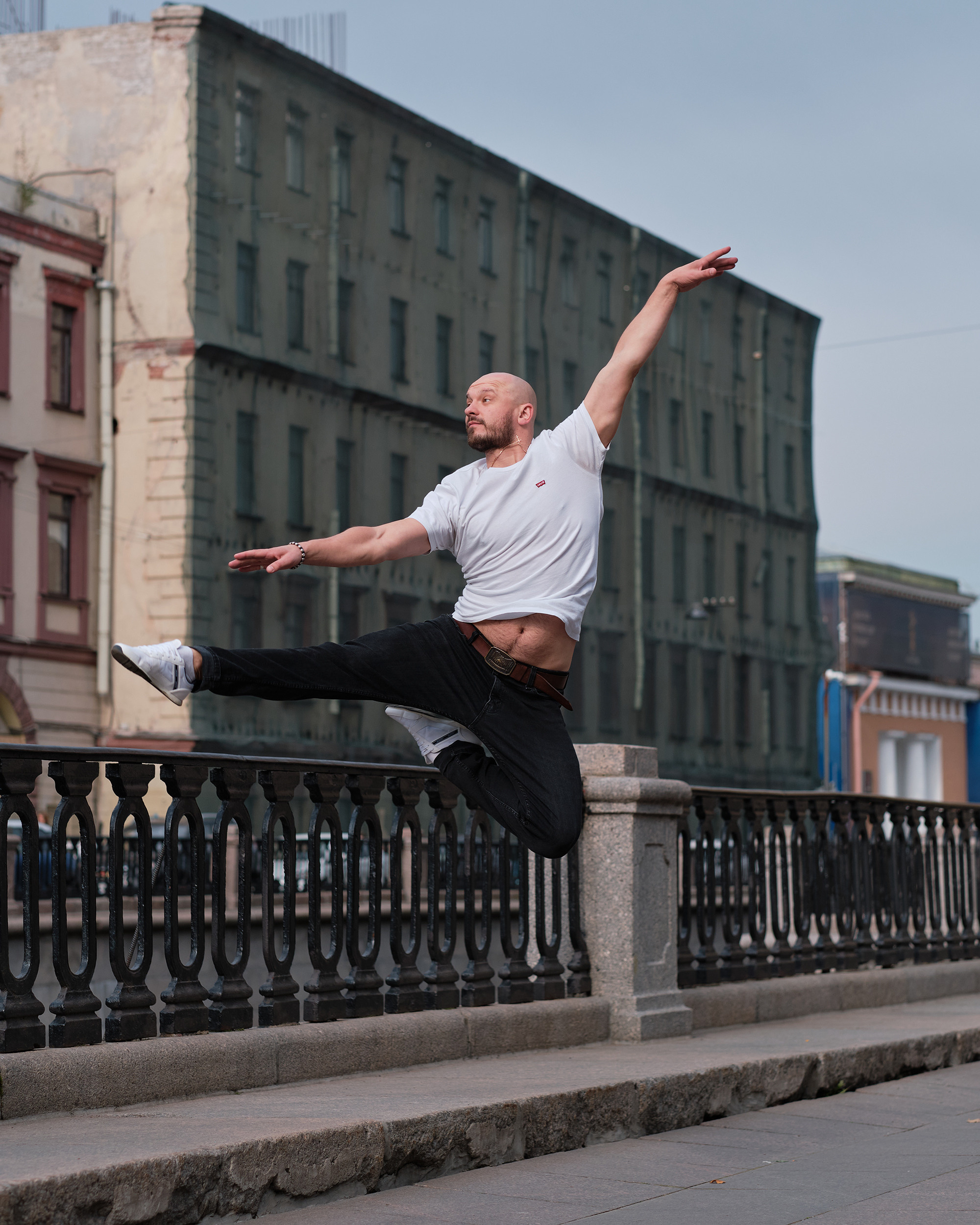 Балетная фотосессия Виталия и Даши у Исаакиевского Собора. Портретная фотосъемка в Москве. Фотограф Алексей Афанасьев
