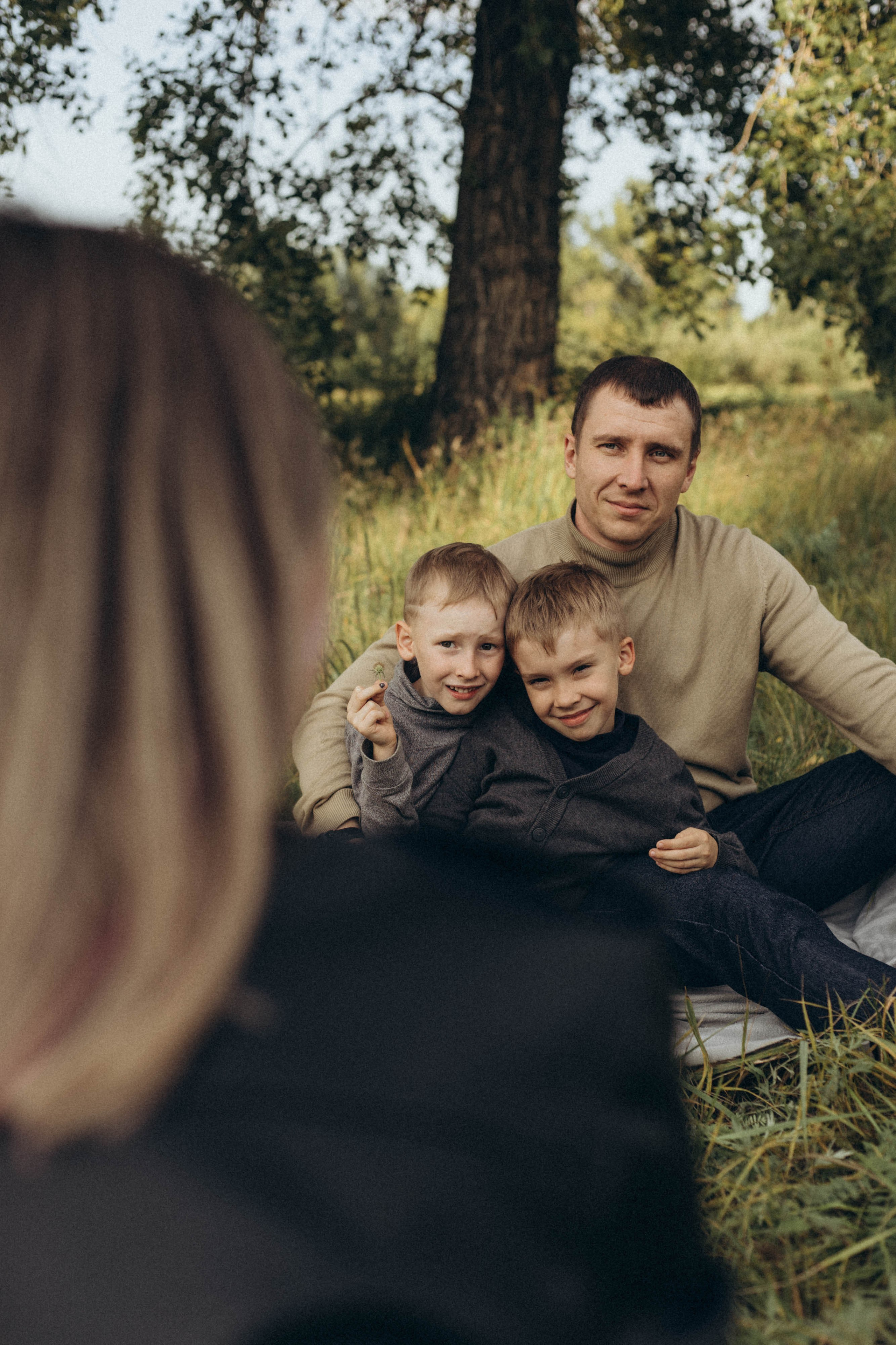 семья, отец и сыновья