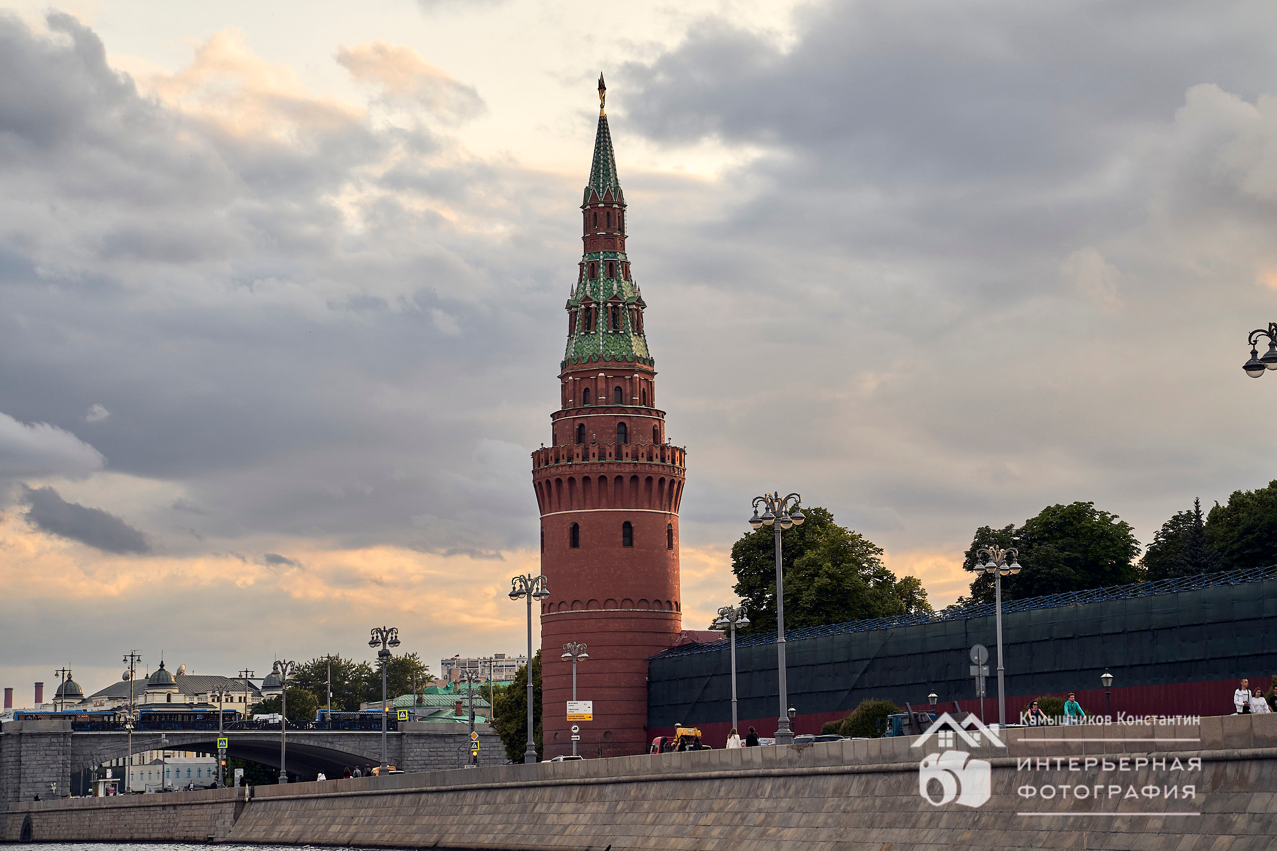 Водовзводная башня Кремля в объективе архитектурного фотографа