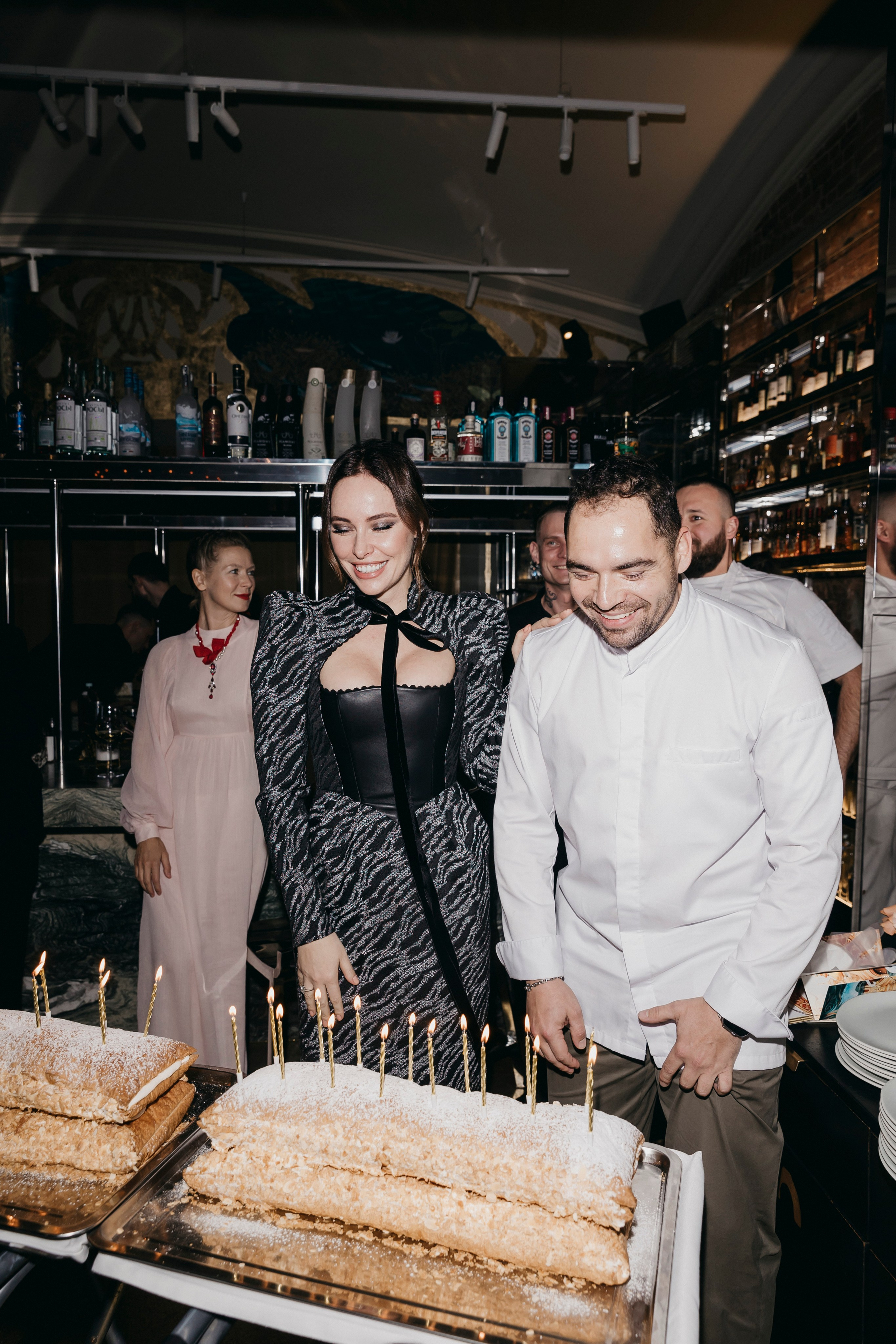 Ирина Зарькова и Анатолий Казаков на дне рождения ресторана "Гвидон"