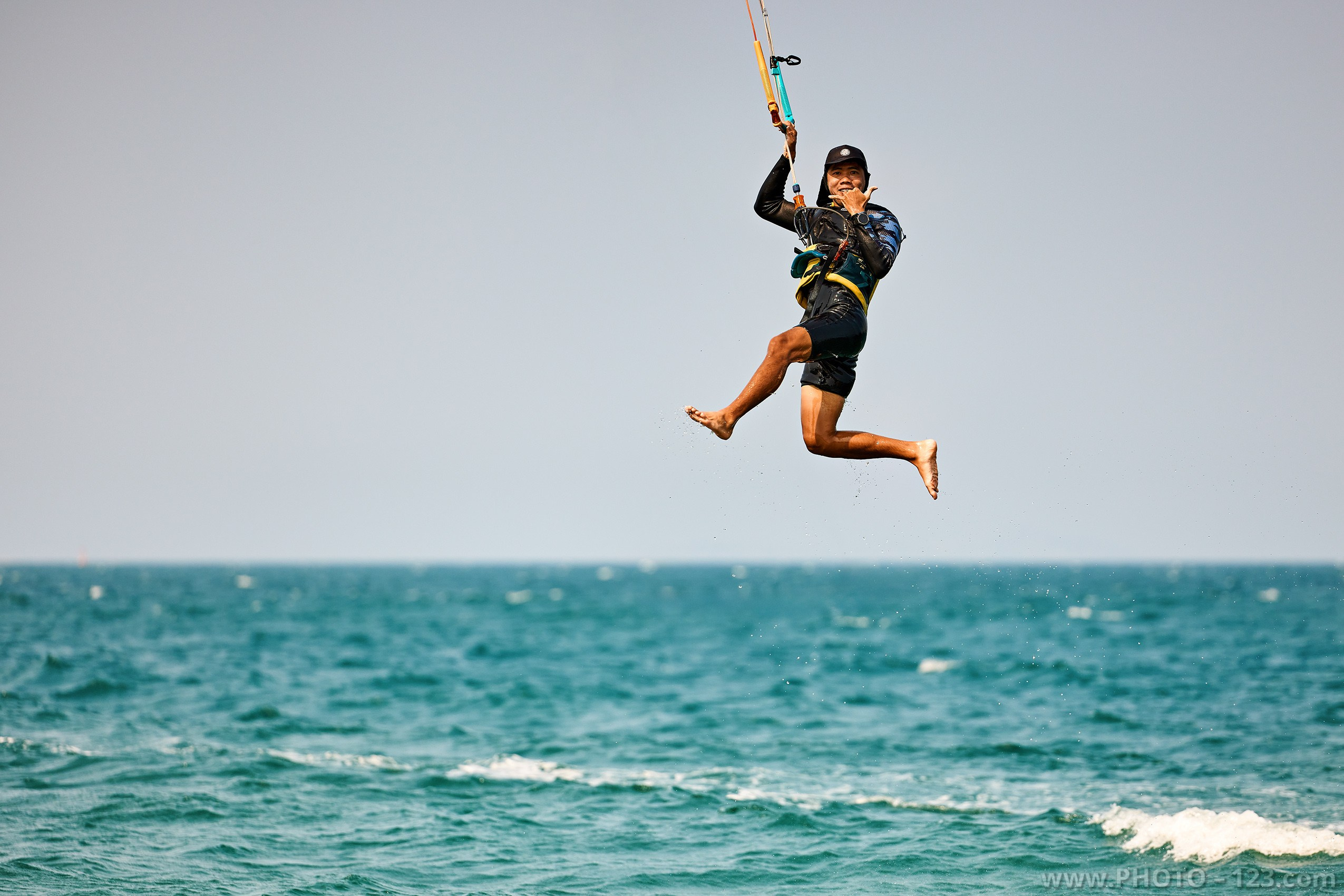 Airtime Over Turquoise Waters
