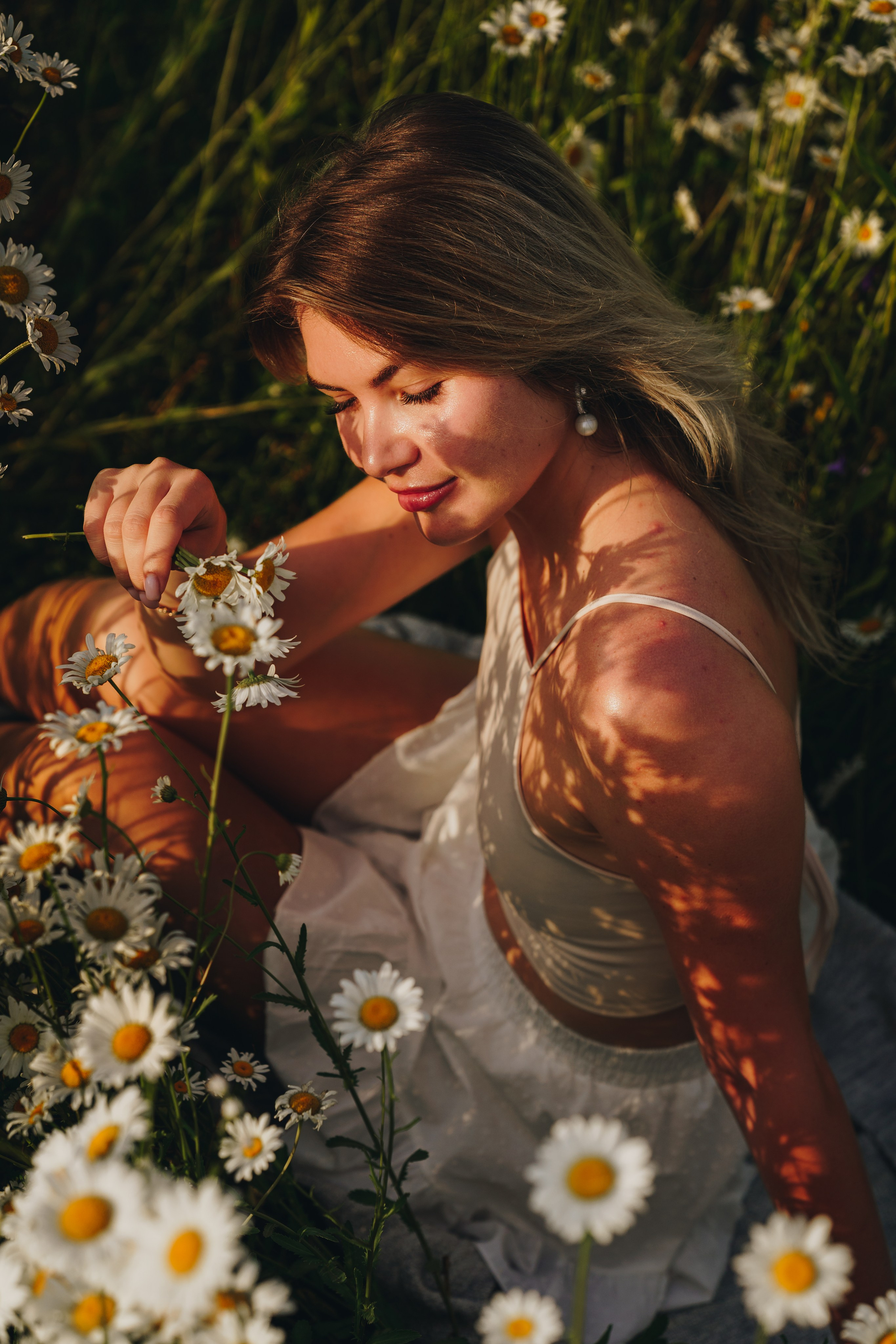 Елена, Богослово, ромашковое поле. Наталья Дукалова фотограф Щелково Королев Пушкино Москва Балашиха