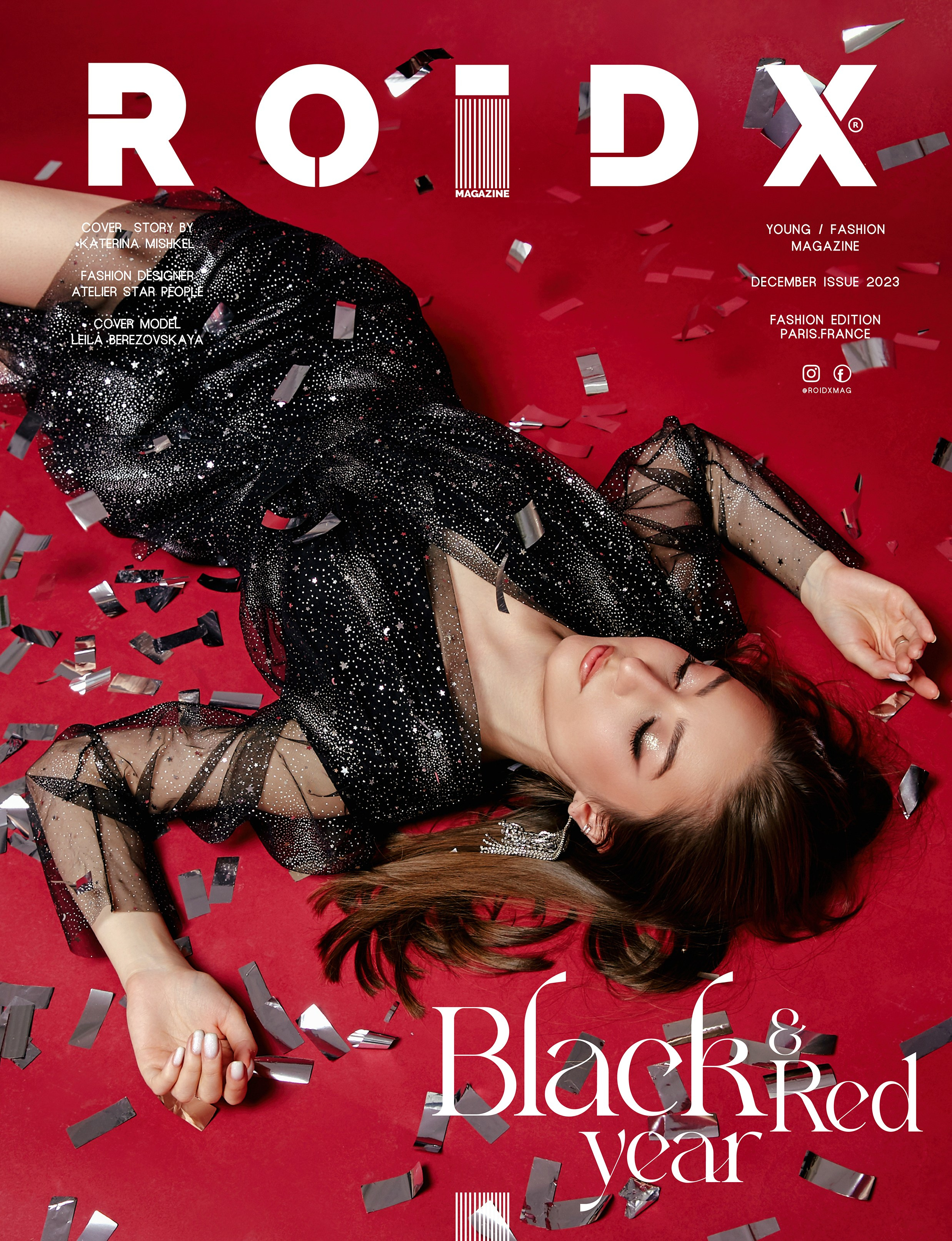 Фотосъемка для новогоднего выпуска парижского журнала