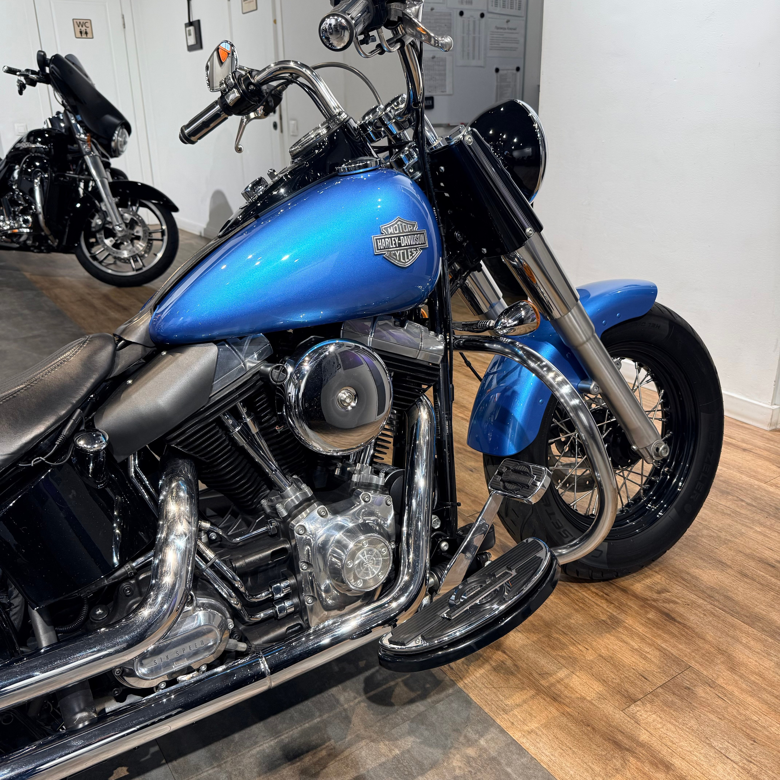 2013 HD Softail Slim ABS Big Blue Pearl (VIN *5HD*7751). Hello Davidson, Москва. Только хорошие мотоциклы…