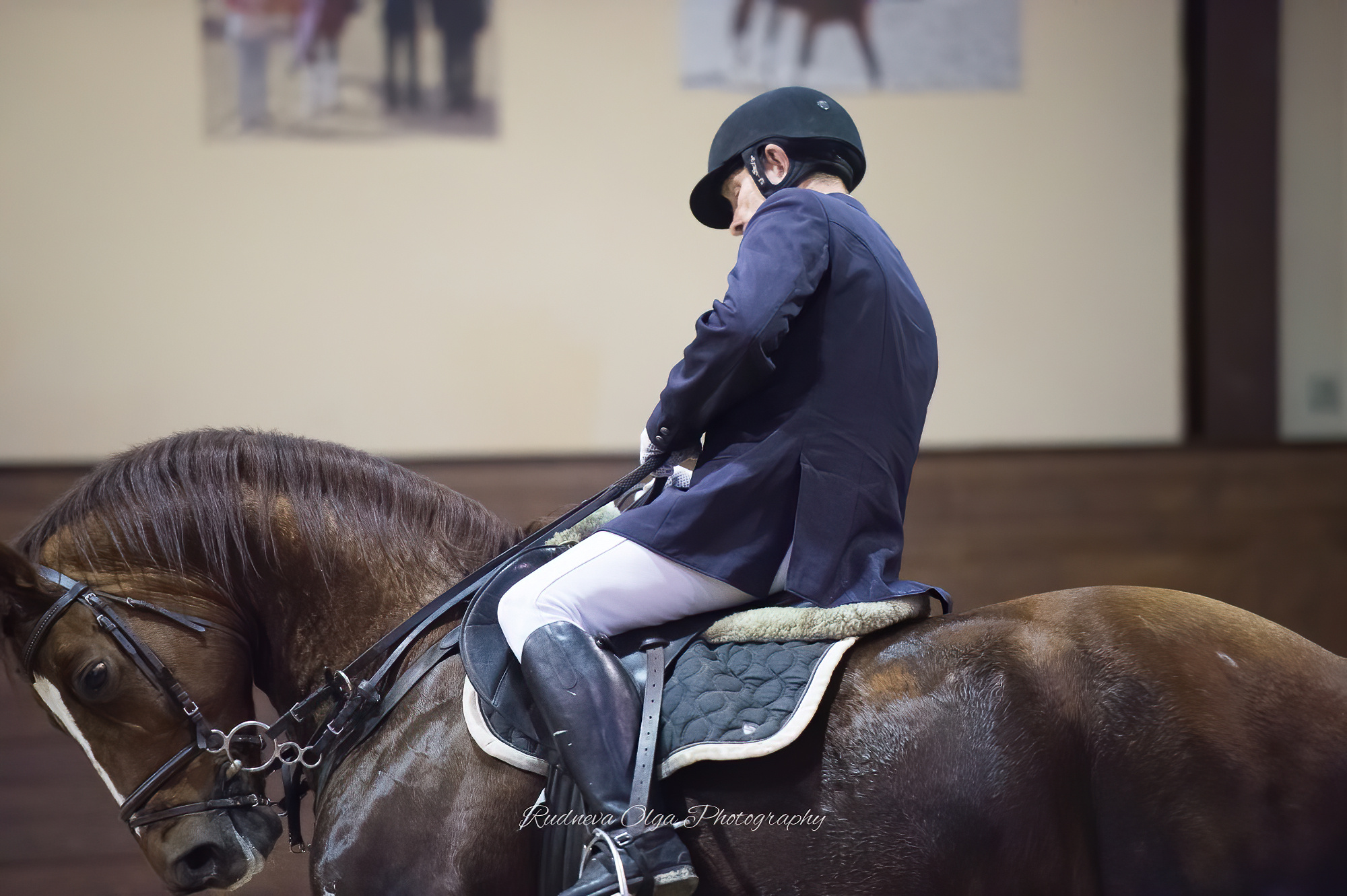 2019-12-21 Новогодние соревнования на призы КСК «Отрада» по конкуру. ТУРНИРНАЯ КОННАЯ ФОТОГРАФИЯ, Руднева Ольга и Евгений Адеев