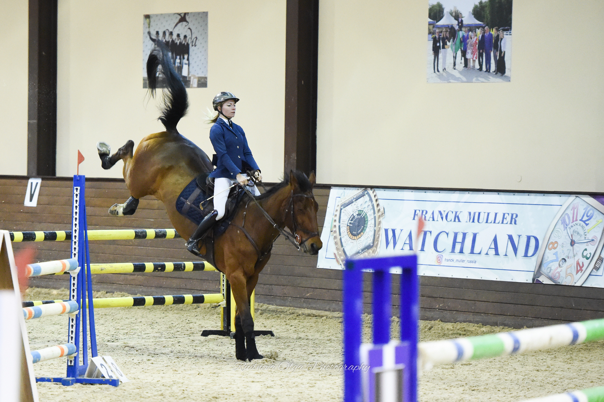 2019-12-21 Новогодние соревнования на призы КСК «Отрада» по конкуру. ТУРНИРНАЯ КОННАЯ ФОТОГРАФИЯ, Руднева Ольга и Евгений Адеев