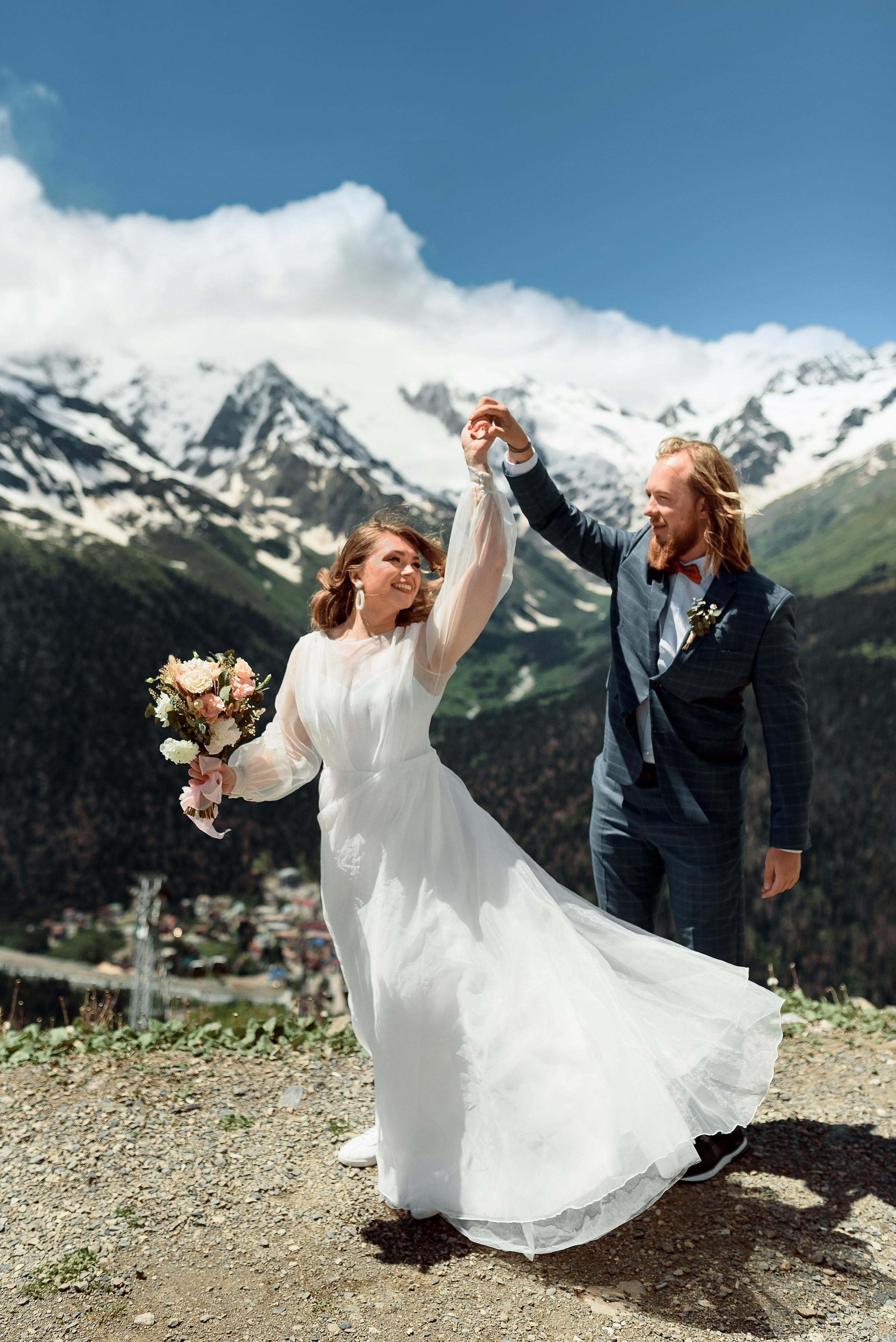 Свадьба Олега и Екатерины (Домбай). Свадебный и travel фотограф в Волгограде, Сочи, Домбае, Европе