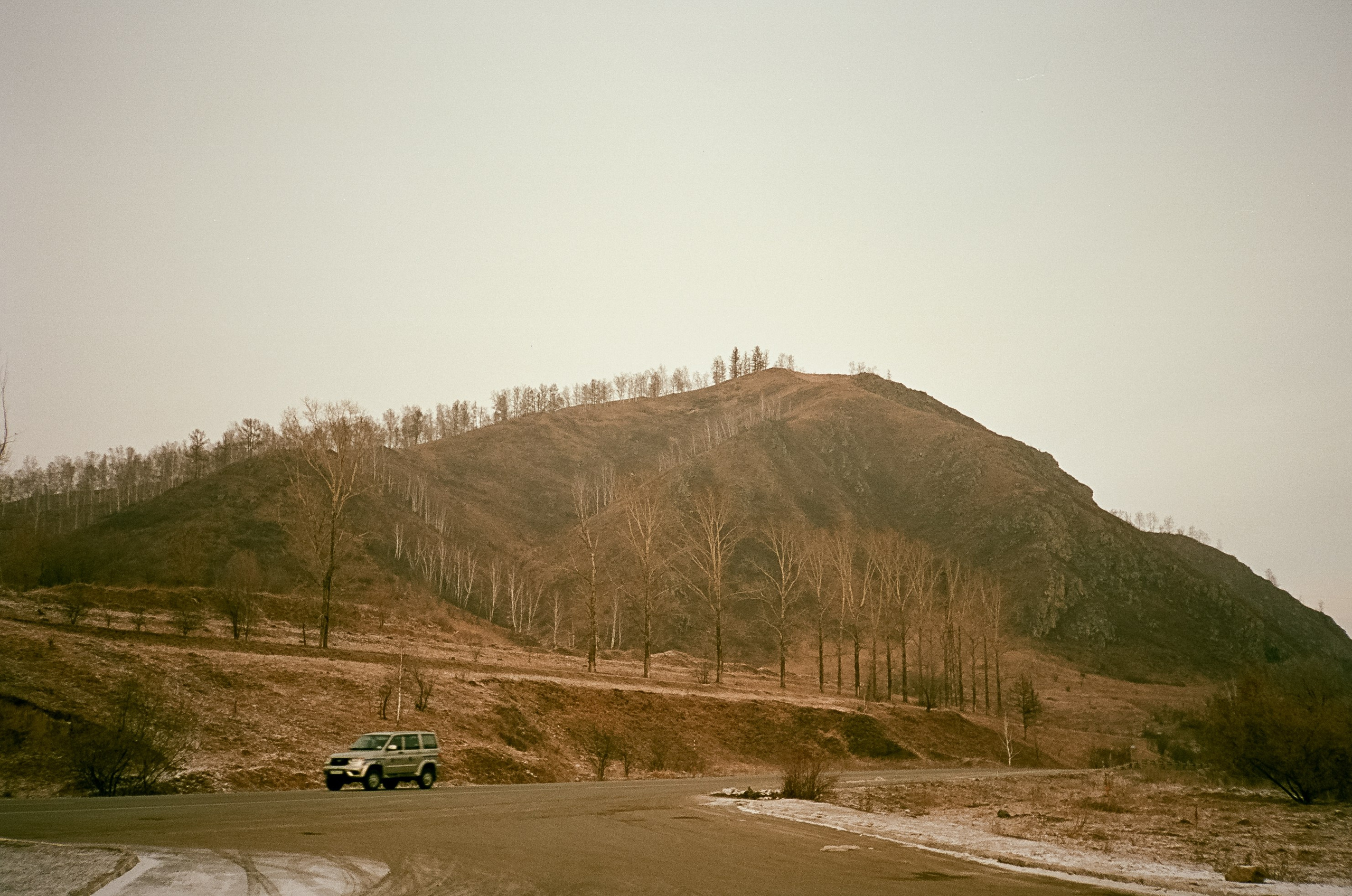 Семинский перевал / 19 декабря 2023 года (-18℃) / Kodak Aerocolor IV