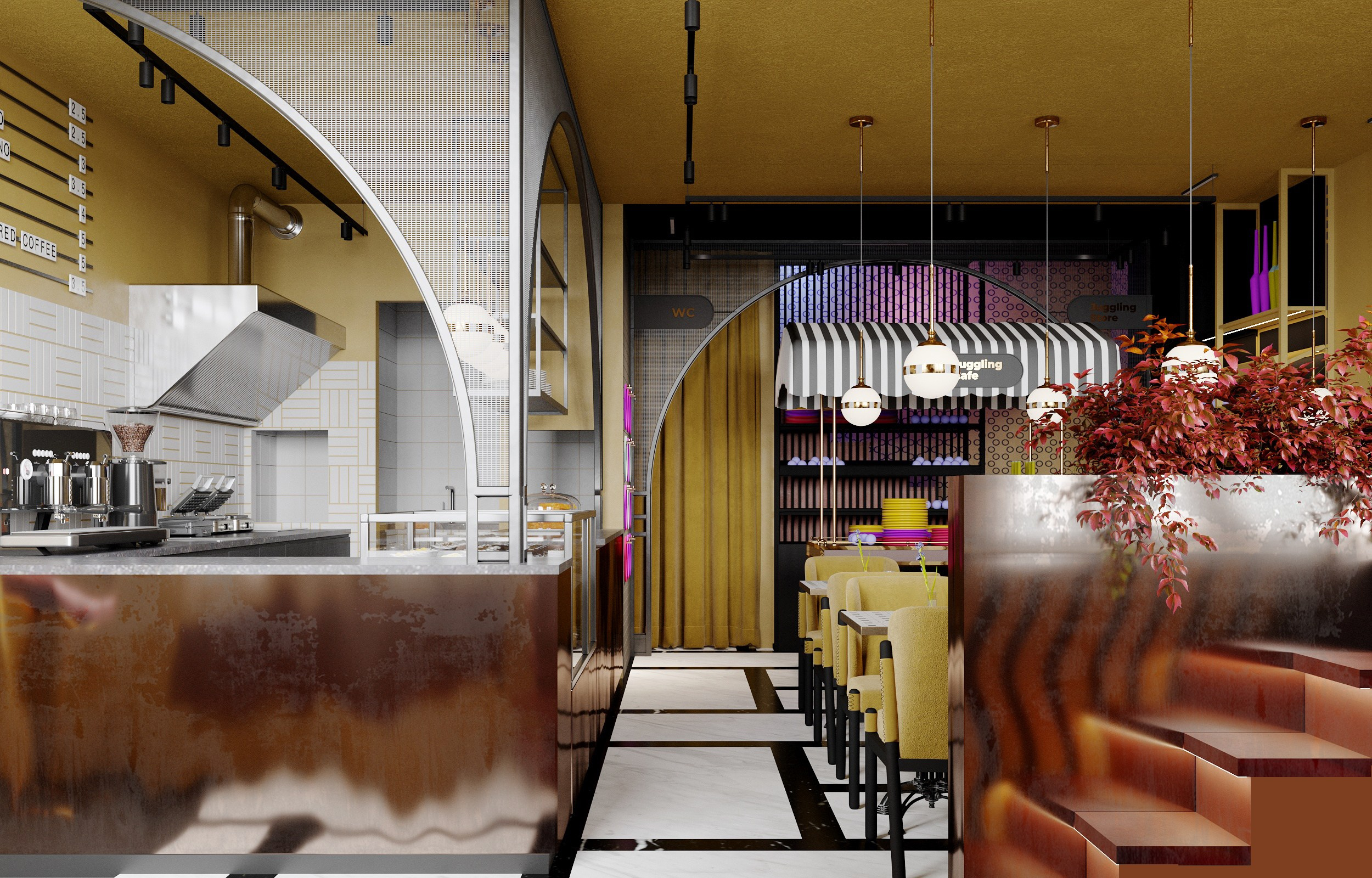 JUGGLING CAFE. Дизайн интерьеров в Санкт-Петербурге, Москве. Черемных Валентина