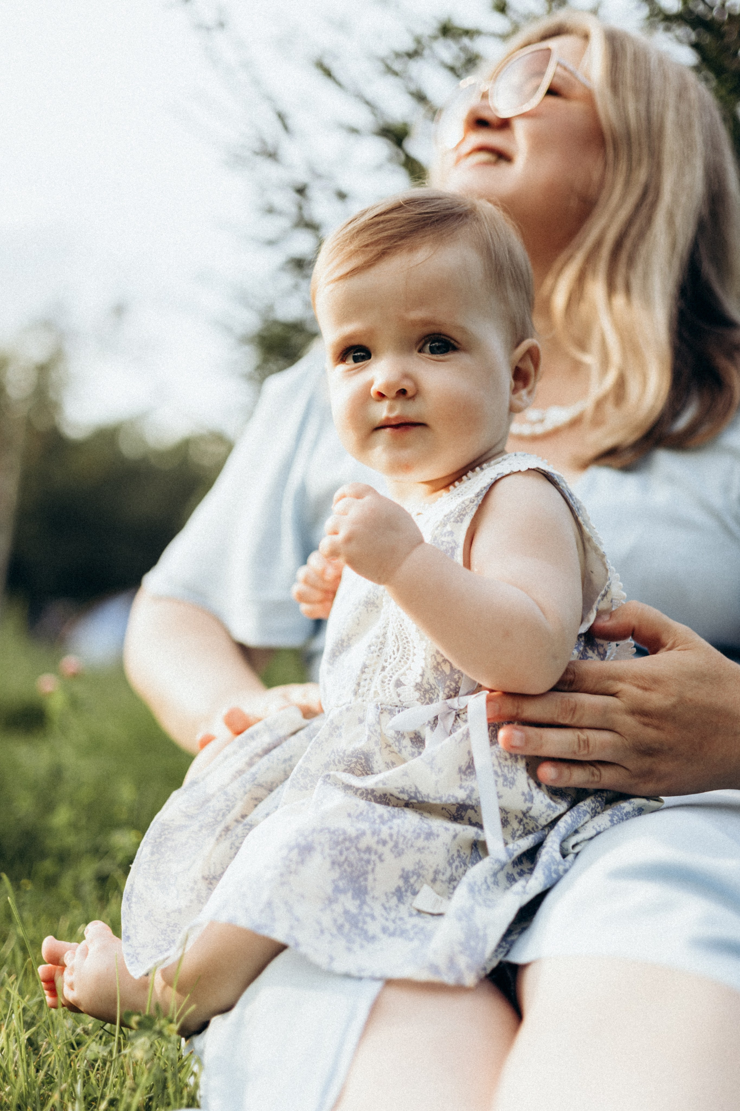 Семейная фотосессия на годик ребенка