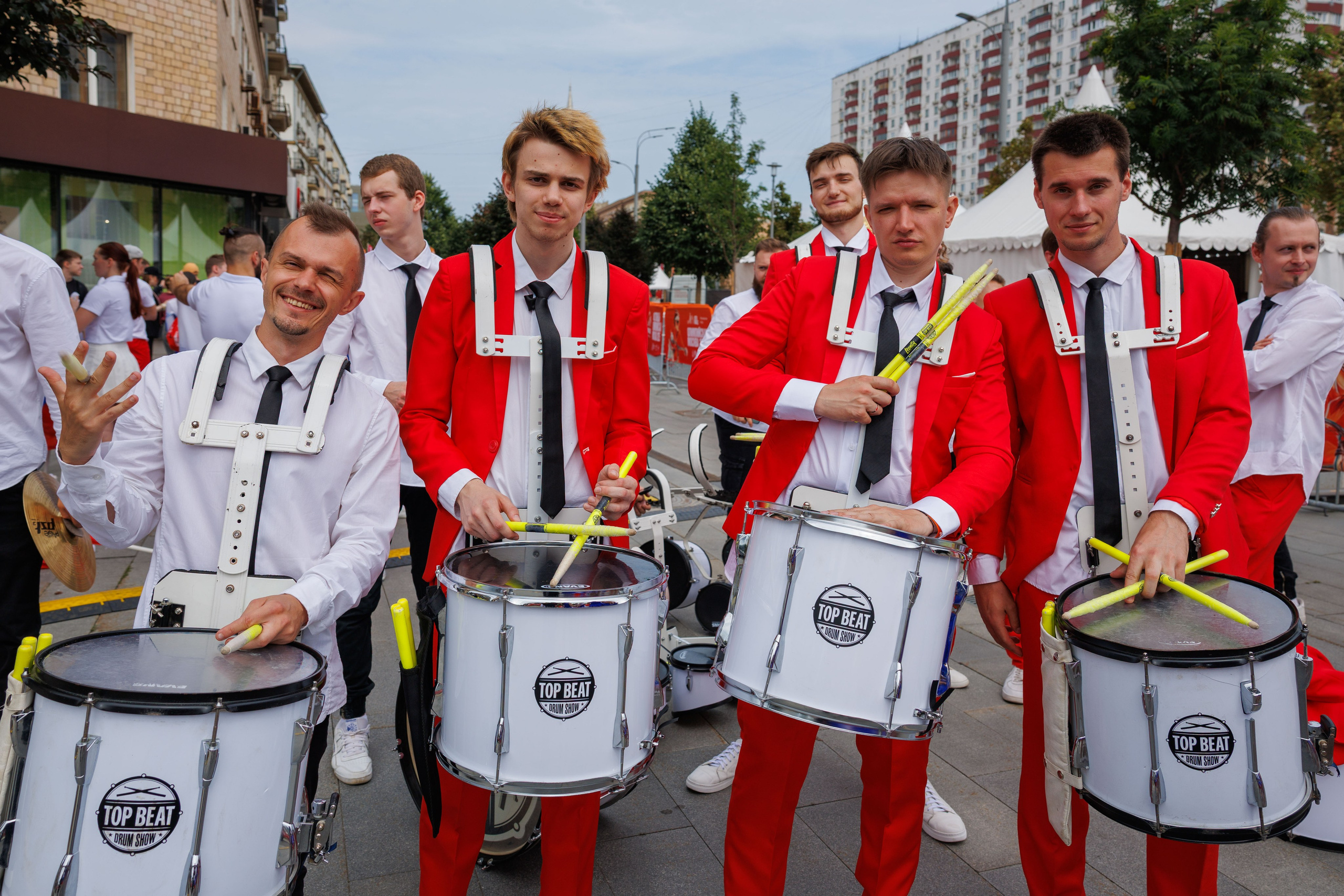 Барабанщики на фестивале Олимпийская Москва 2025