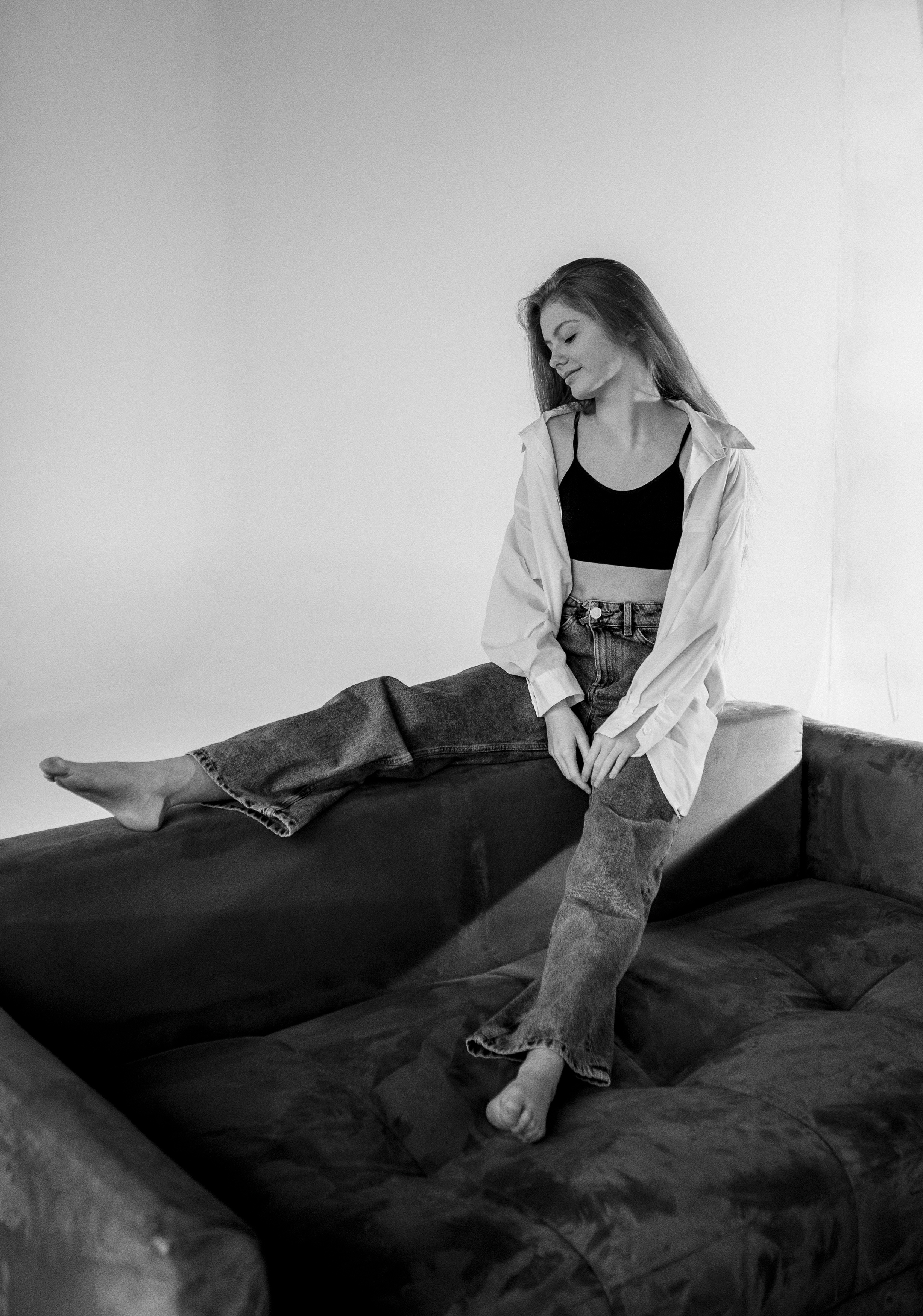 Аня фотосессия чб. Фотограф Москва и Московская область