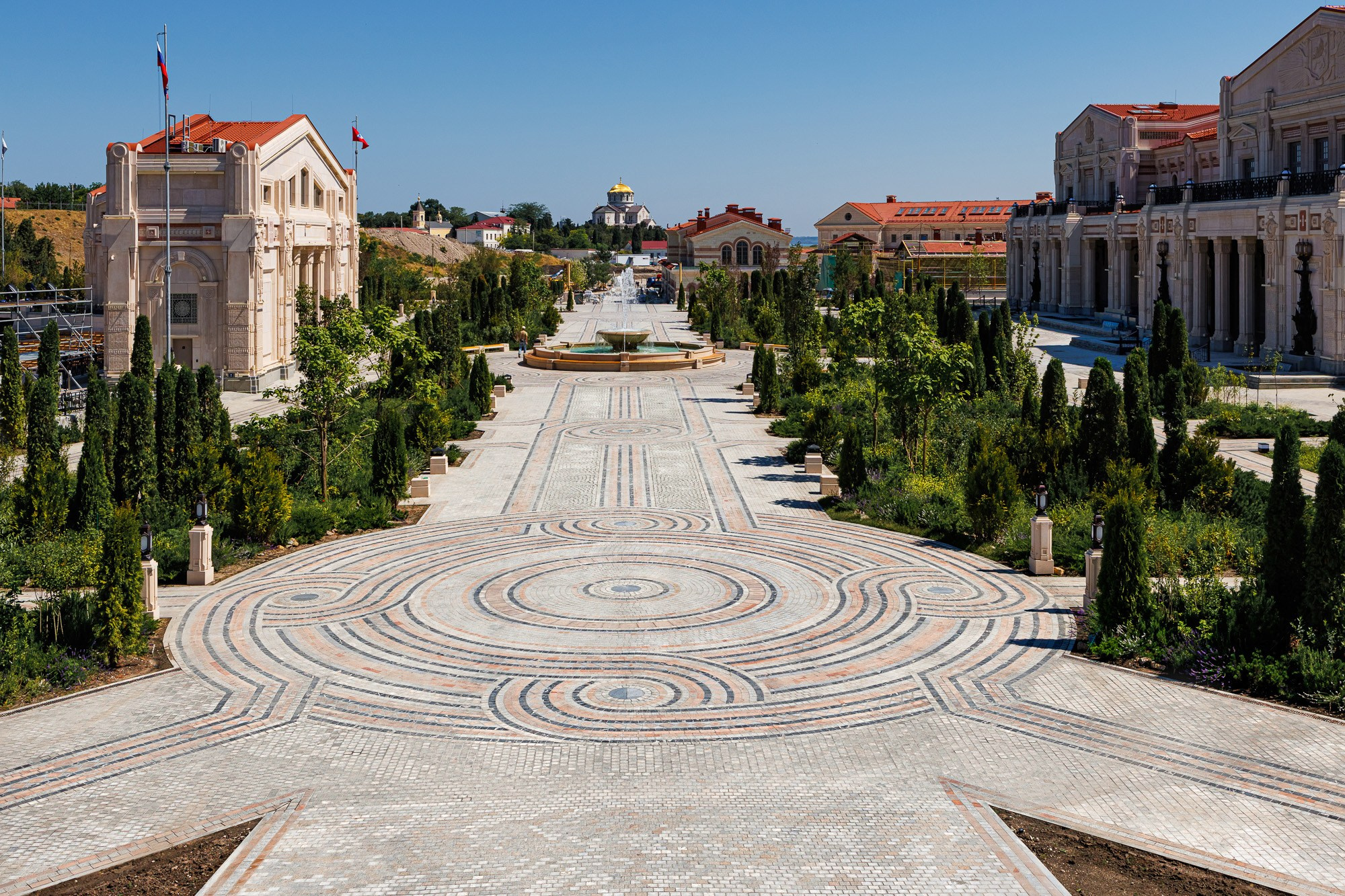 Новый Херсонес в Севастополе, гранитная облицовка Росгранит. Свадебный фотограф, фотосъемка в Крыму, Севастополе, Симферополе, Ялте