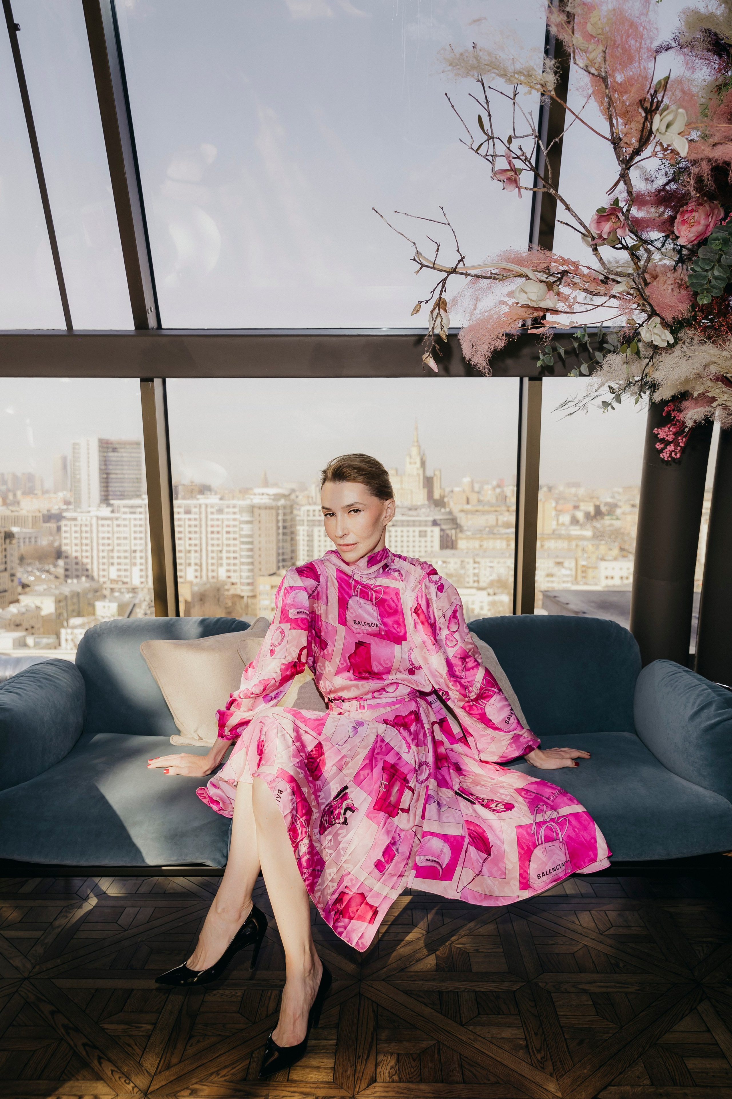 Наталья Максимова на весеннем бранче в ресторане Белый Кролик