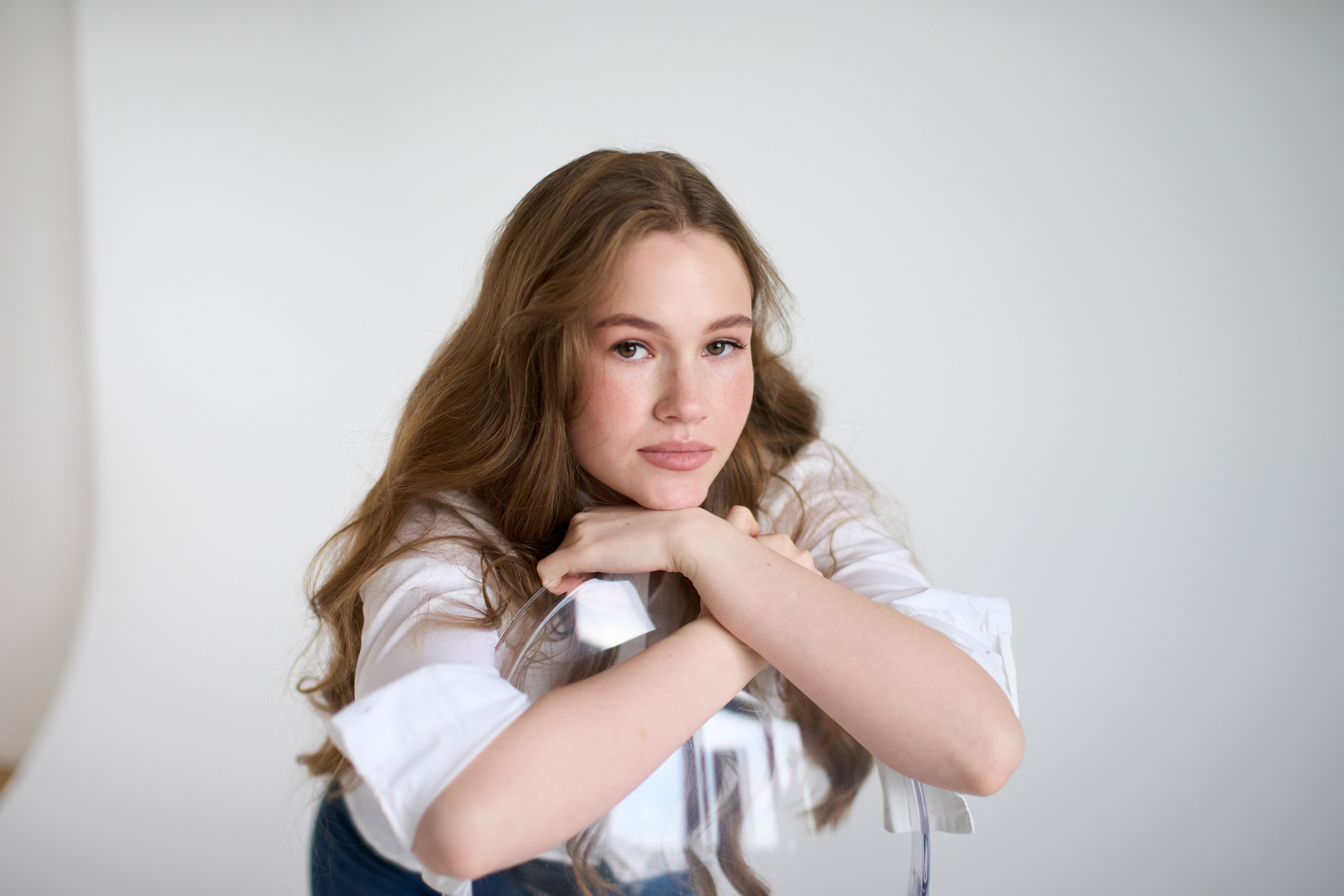 Индивидуальная женская фотосессия в фотостудии для Марины. Репортажный и женский фотограф в Новосибирске