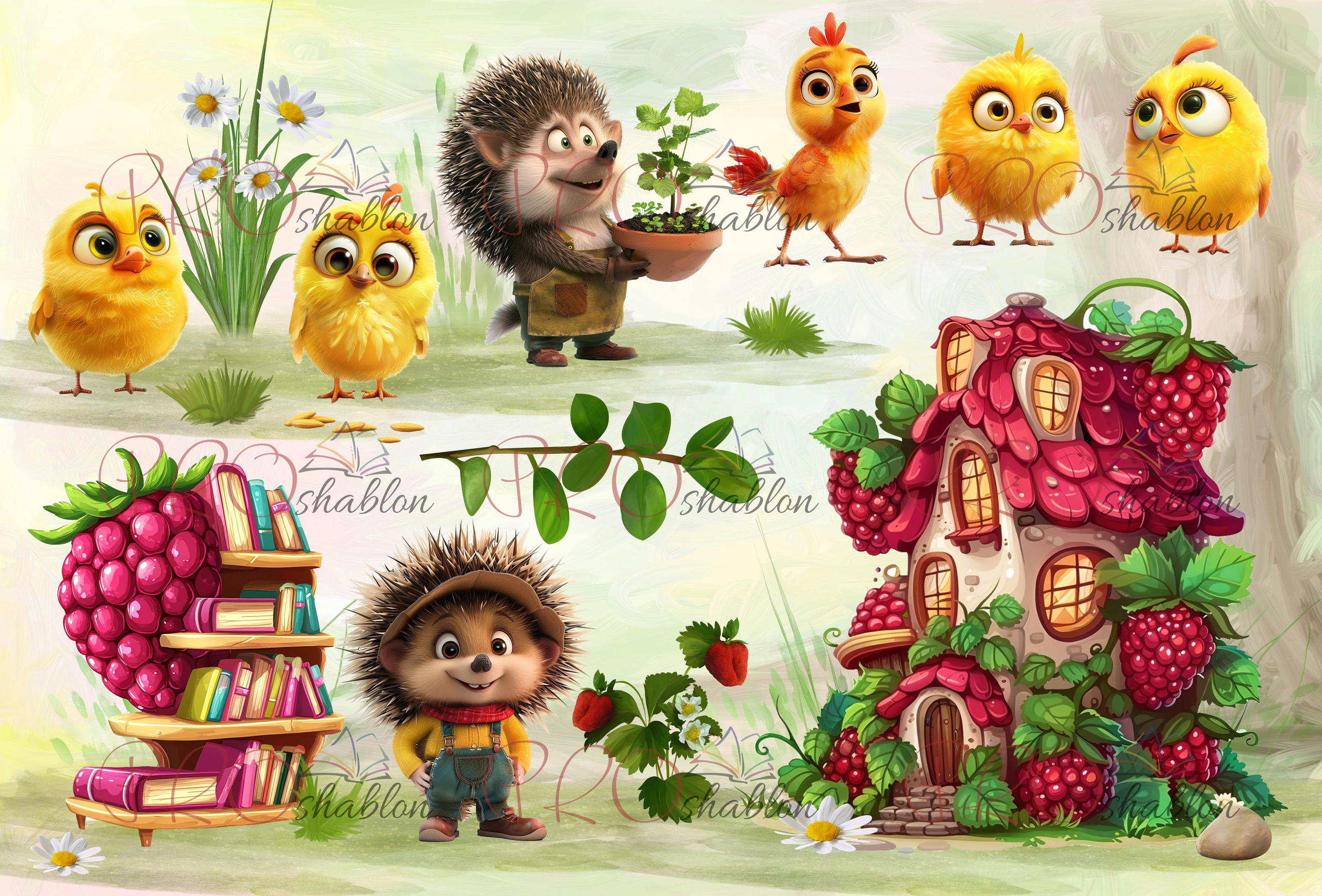 Дизайн «Ежики». Шаблоны и дизайны выпускных альбомов и фотокниг