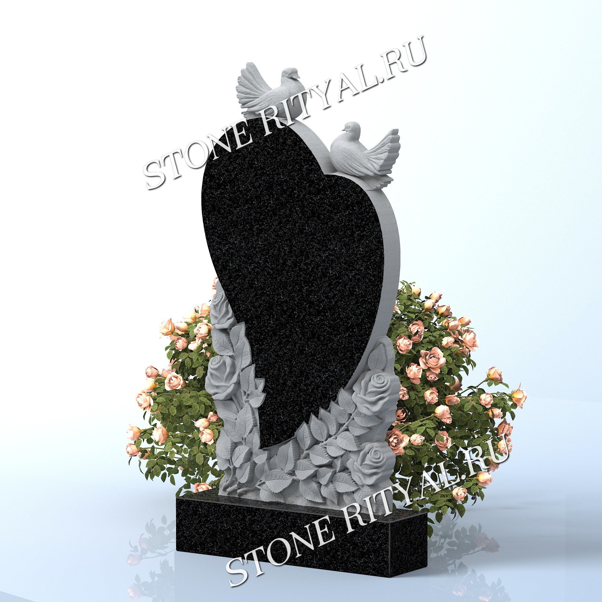 Вертикальные памятники фигурные. Изготовление и установка памятников в Москве и МО