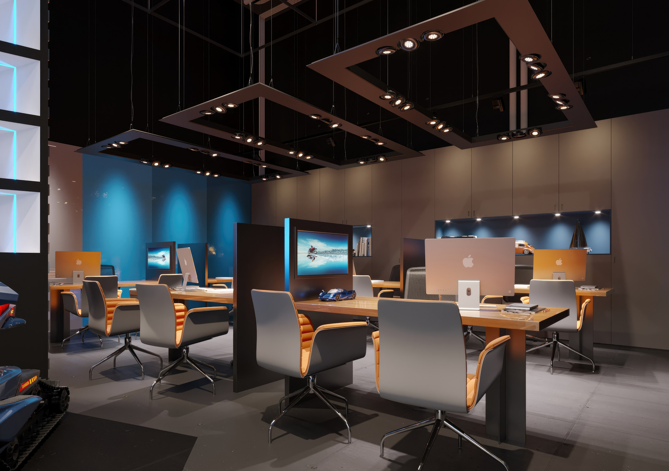 Motorbike Showroom Design Project — Bold and Modern Retail Space. 3D INTERIOR AND ARCHITECTURE VISUALIZATION