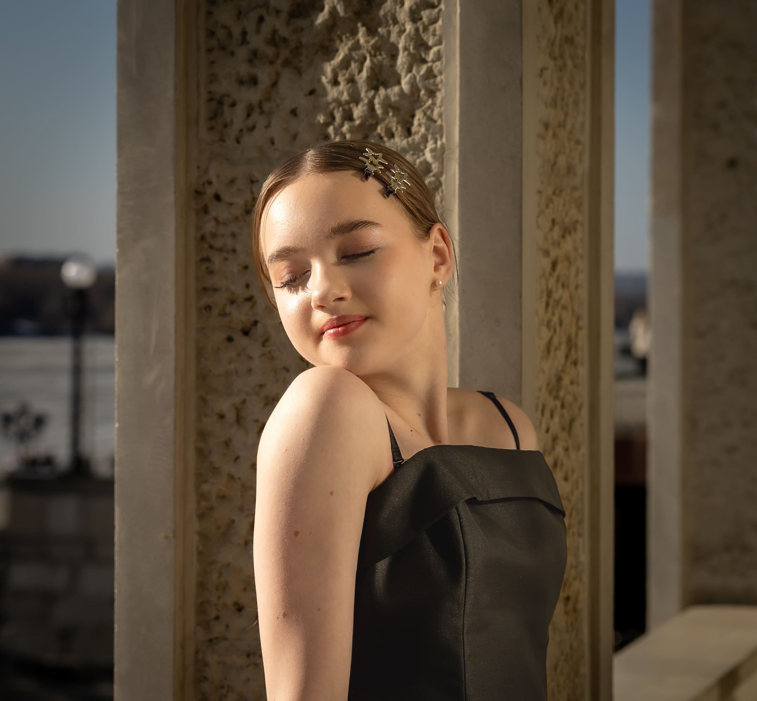 фотосессия на Северном морском вокзале Москва девушка портрет