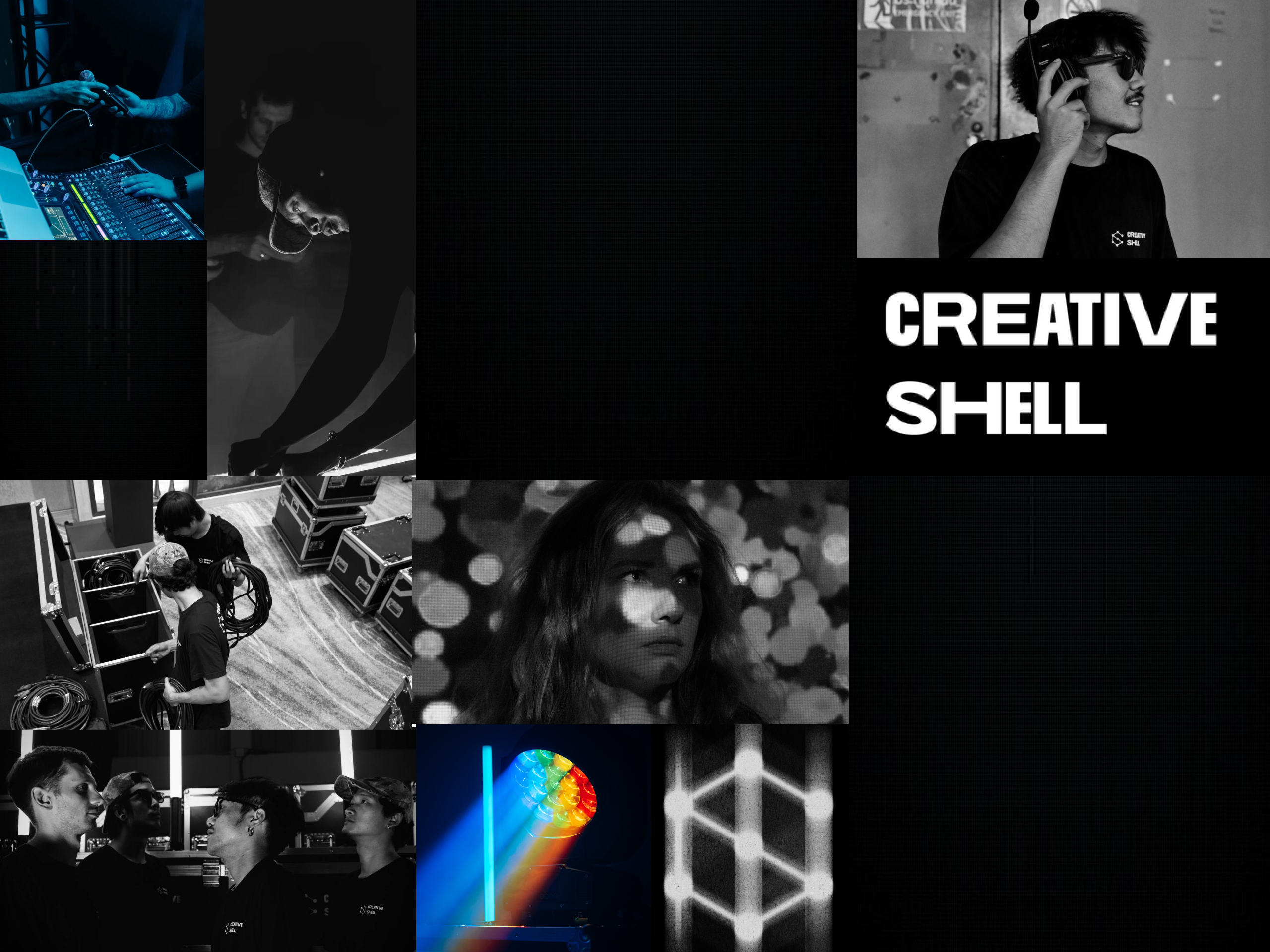 Rent high-quality audio, lighting, and visual equipment, LED screens, in Thailand. Rent equipment for events. CREATIVE SHELL BANGKOK