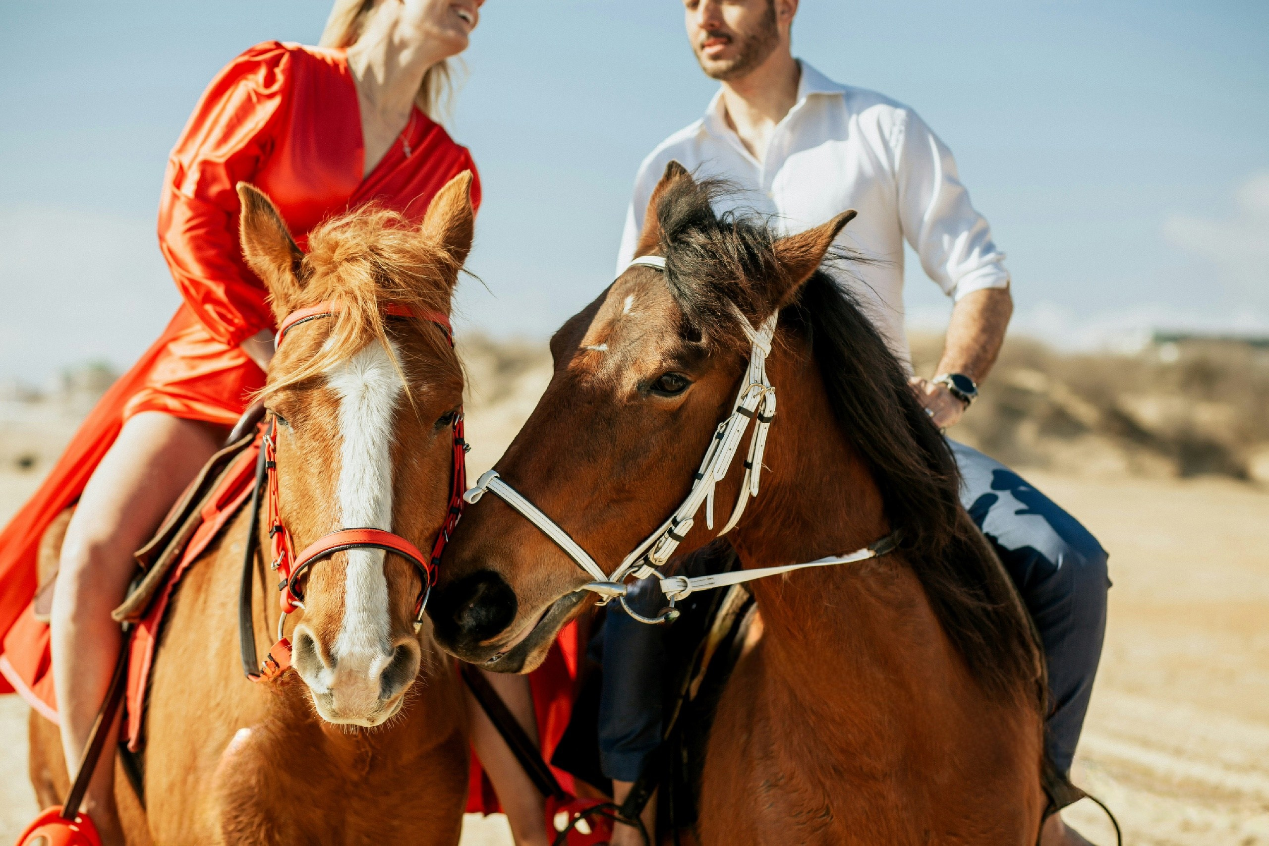 Фотосессия на лошадях на пляже Джемете в Анапе