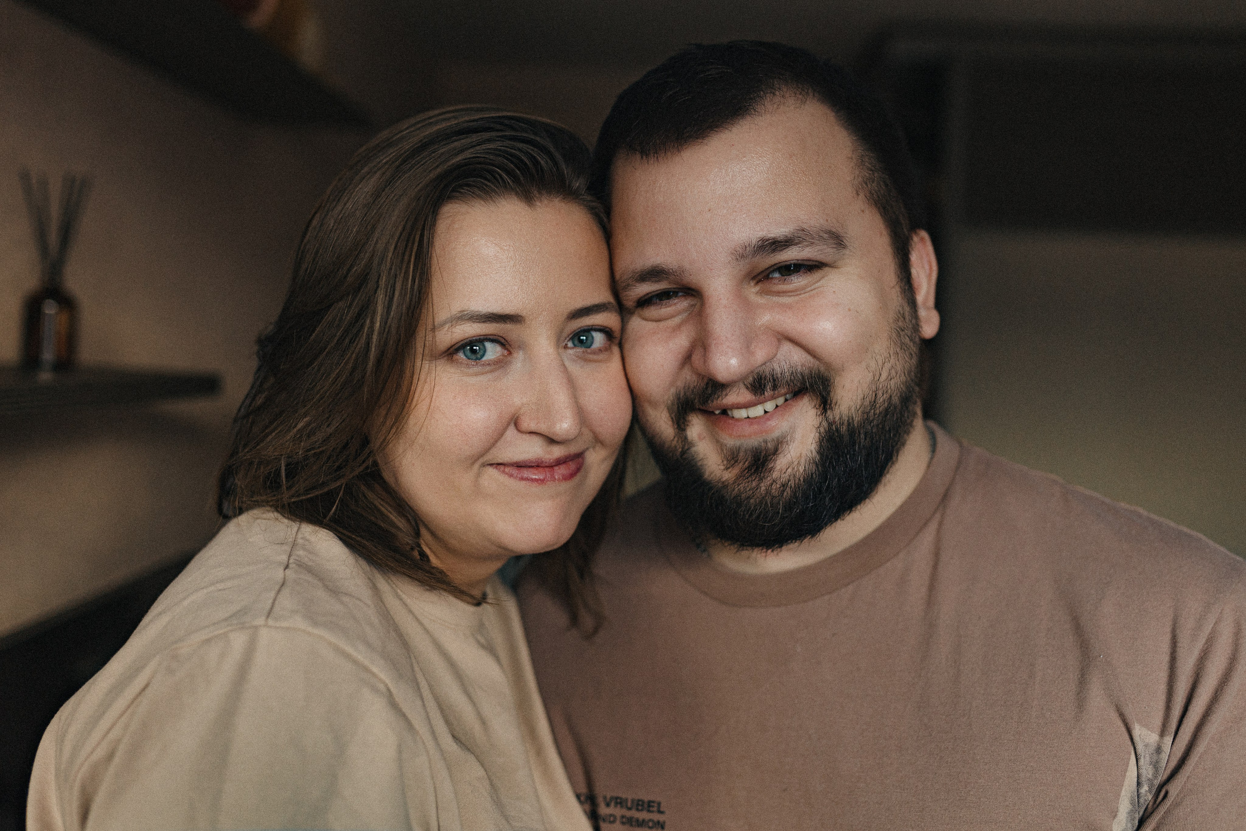 Домашняя семейная фотосессия с малышом. Портретный и семейный фотограф в Москве Мария Рослякова