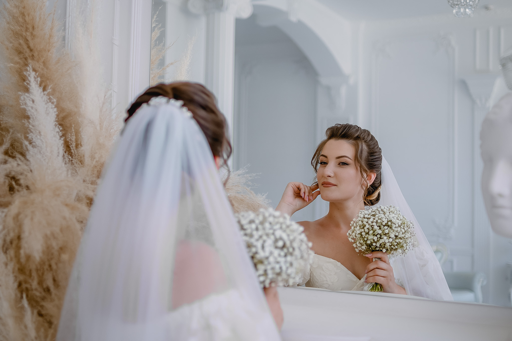 Свадебная фотосессия в фотостудии. Юлия Басня семейный и свадебный фотограф в Донецке