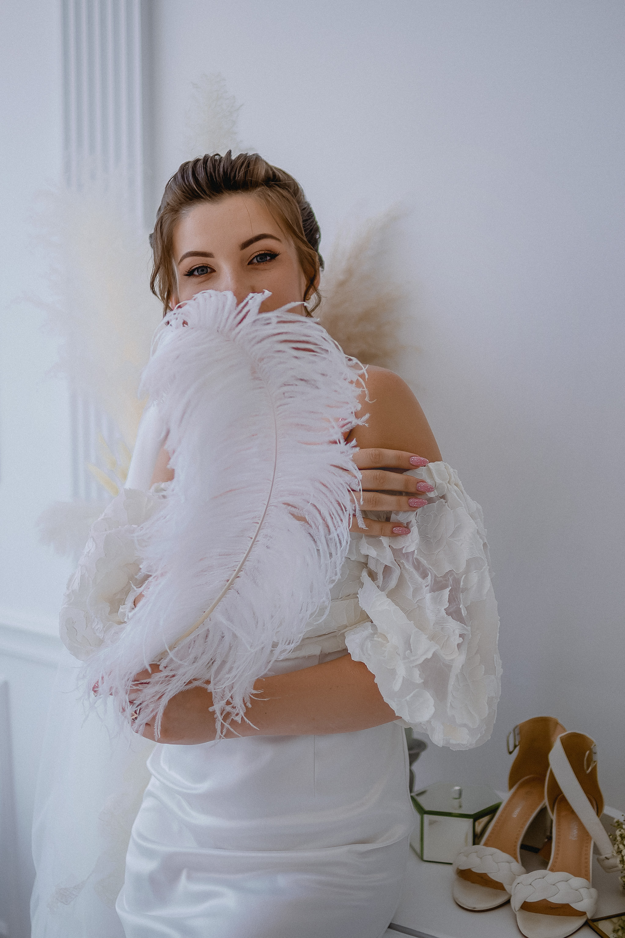 Свадебная фотосессия в фотостудии. Юлия Басня семейный и свадебный фотограф в Донецке