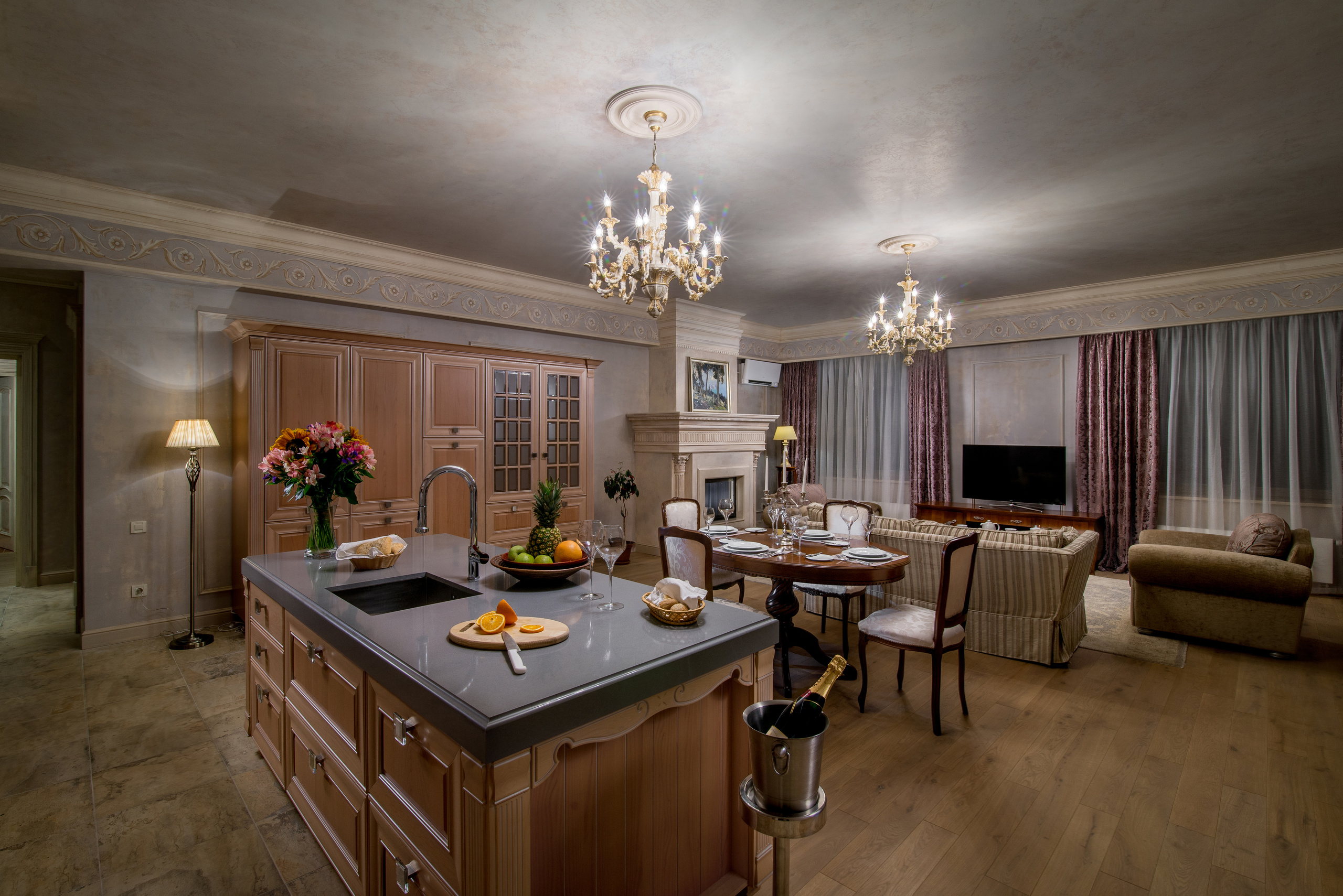 Фотосессия элитных апартаментов в жилом комплексе Omega в Ялте. Фотограф интерьеров Фотосъемка рекламы в Ялте и по Крыму