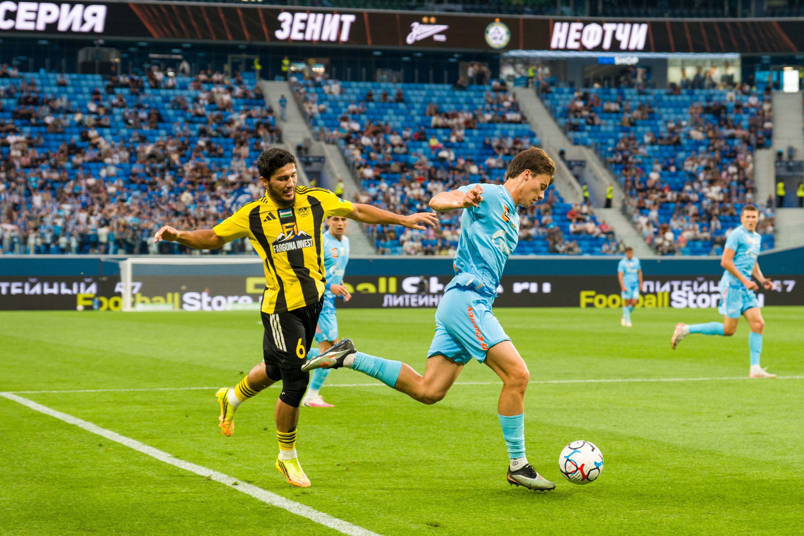 Zenit Thrash Neftchi 4-1 at Gazprom Arena: Winline Super Series Photo Report | Anton Hauff, Sports Photographer Saint Petersburg