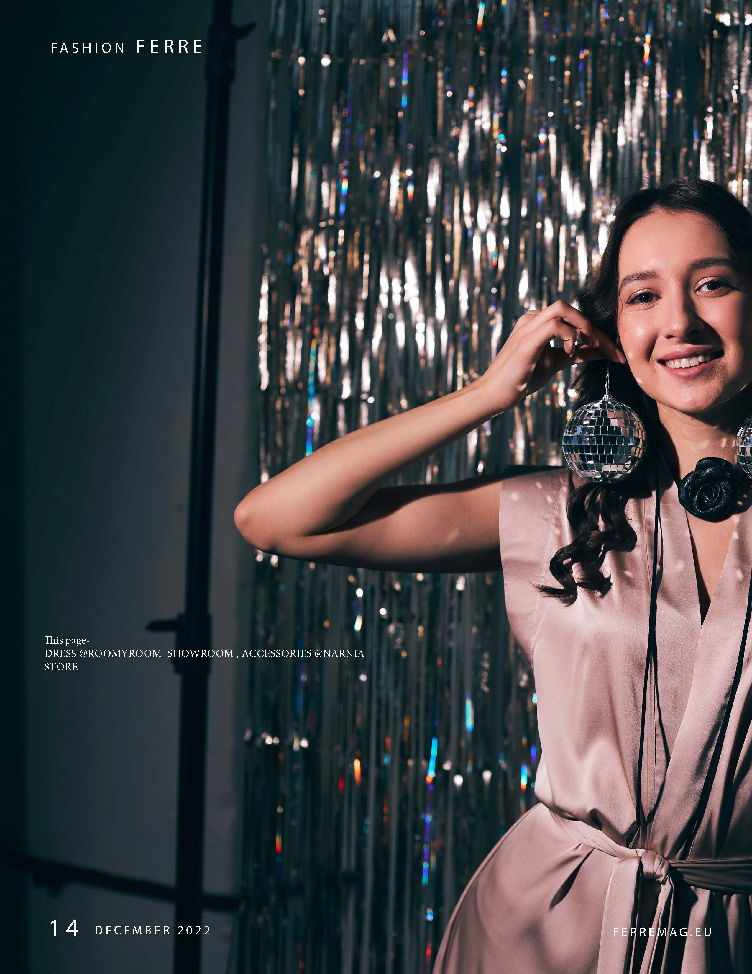 Рождественская фотосессия для испанского журнала Ferre. Анна Потявина. Фотограф Москва