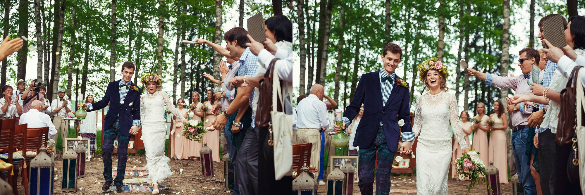 Свадьба с выездной регистрацией в лесу за городом. Свадебный фотограф в Санкт-Петербурге и Москве Андрей Нестеров