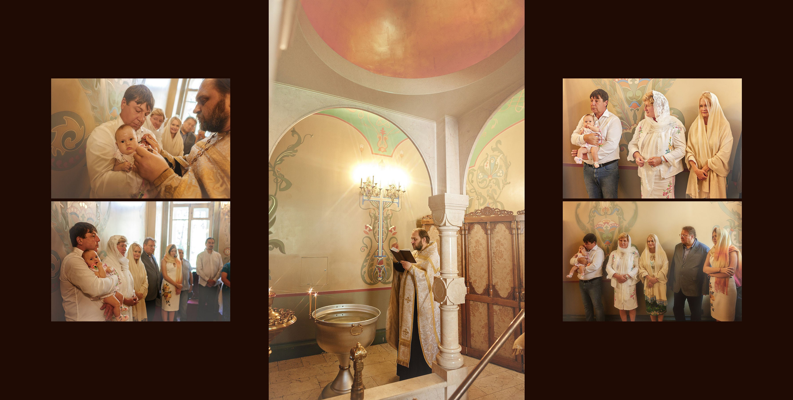 Фотосессия крещения новорожденных