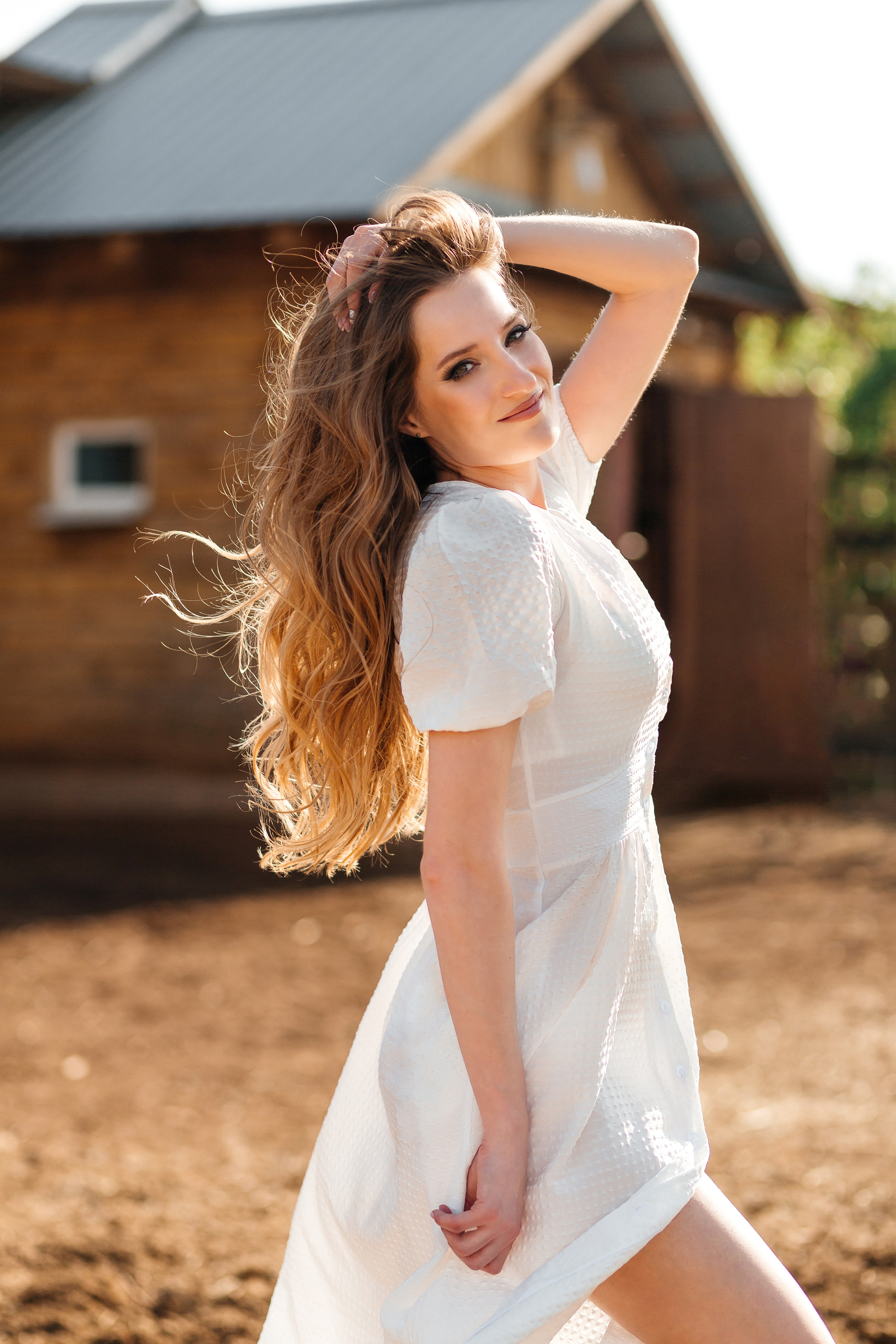 Фотосессия Людмилы в конном клубе. Женский фотограф в Оренбурге Ирина Заводчикова
