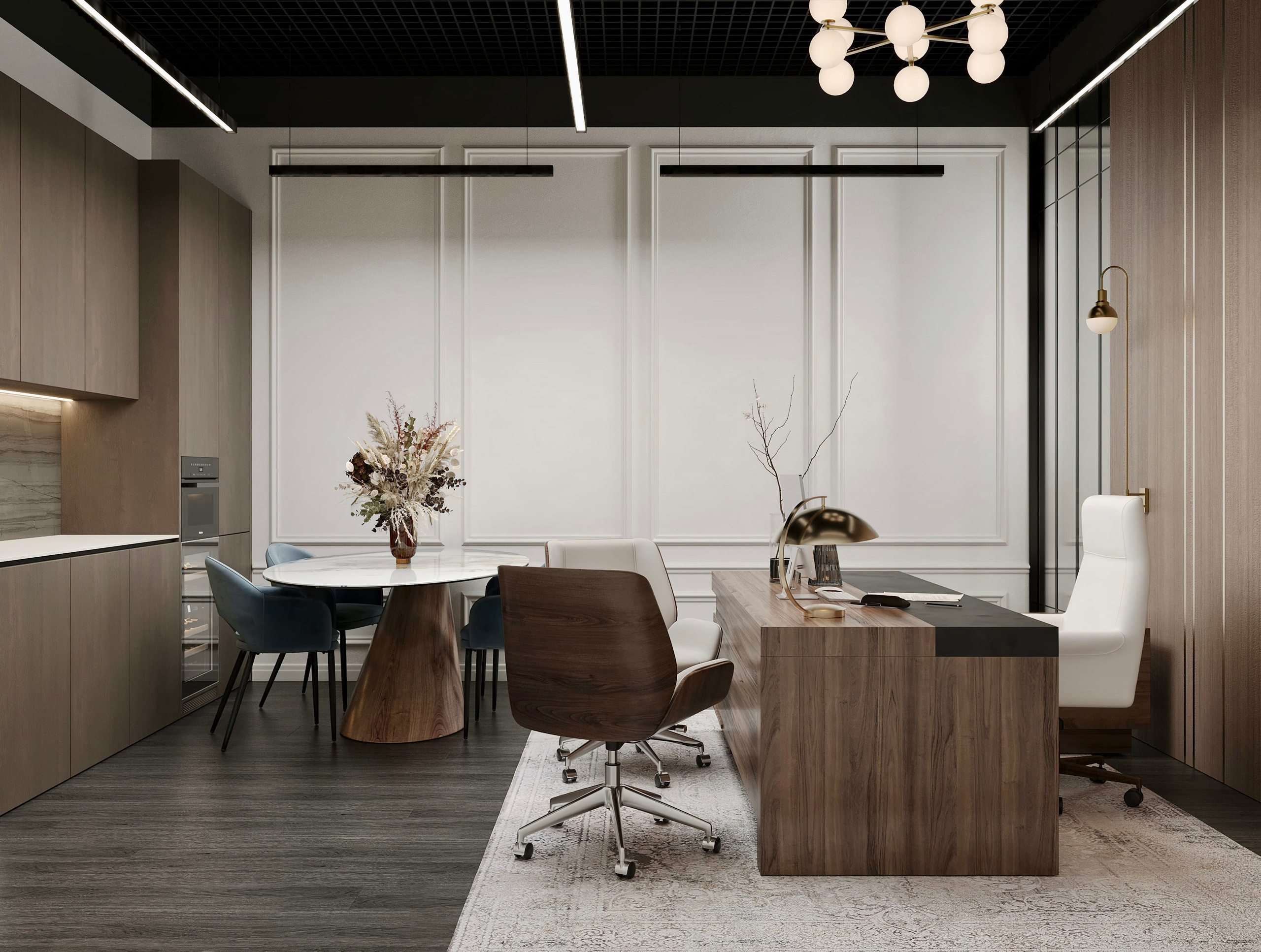 Офис 264 м², БЦ «Останкино». 3D Визуализация интерьера