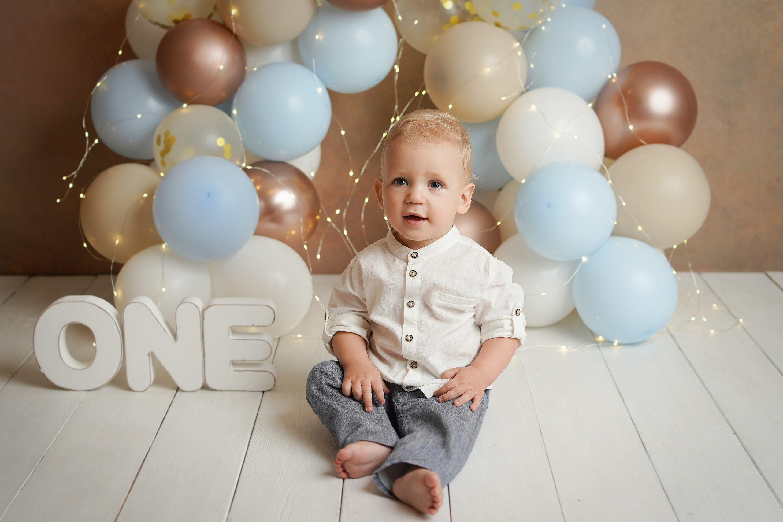 Детская фотосессия Влада на первый день рождения. Детский фотограф и фотограф новорожденных в Калининград Оксана Иваний