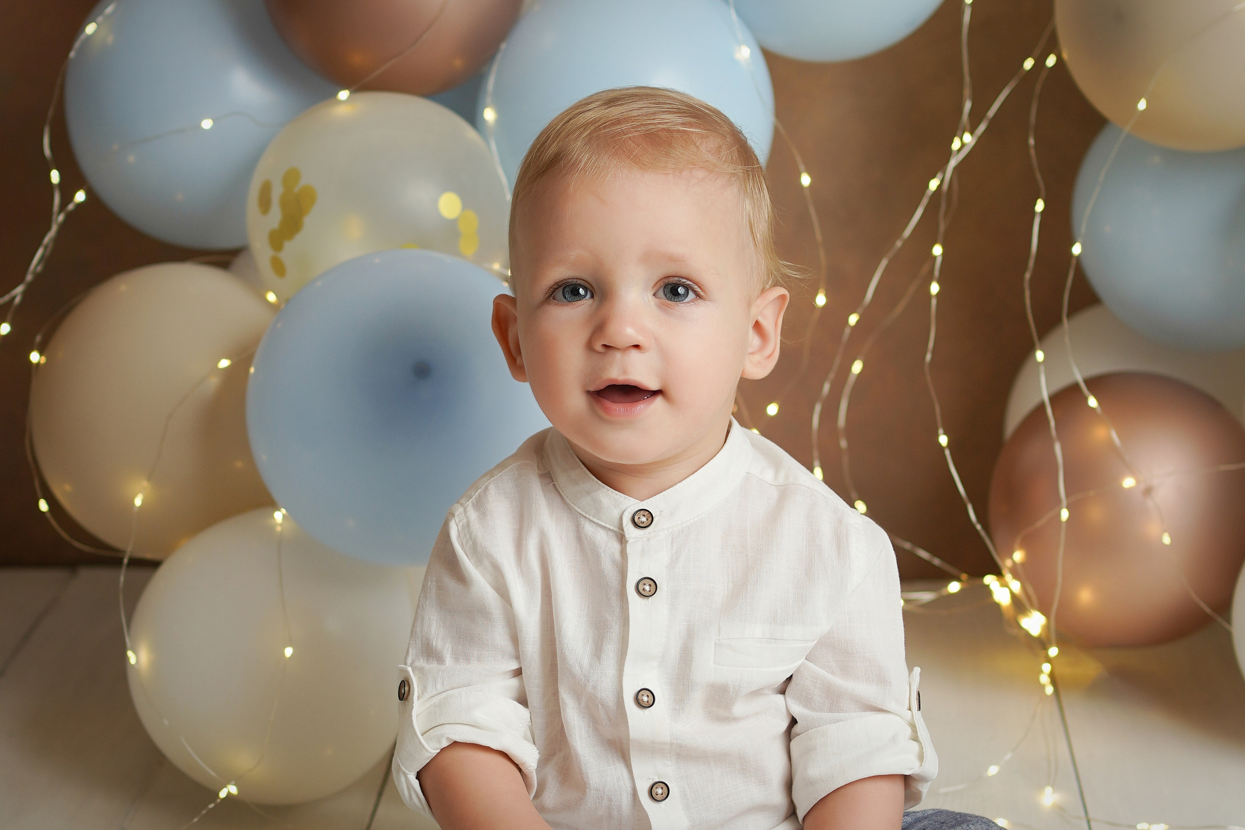 Детская фотосессия Влада на первый день рождения. Детский фотограф и фотограф новорожденных в Калининград Оксана Иваний