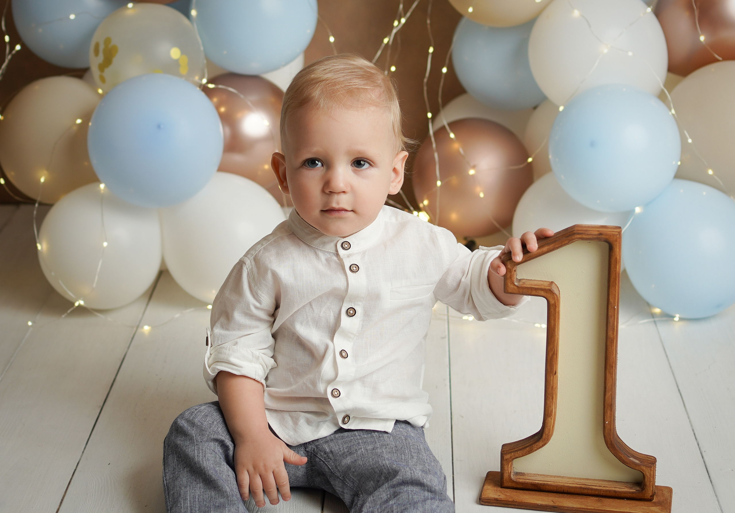 Детская фотосессия Влада на первый день рождения. Детский фотограф и фотограф новорожденных в Калининград Оксана Иваний