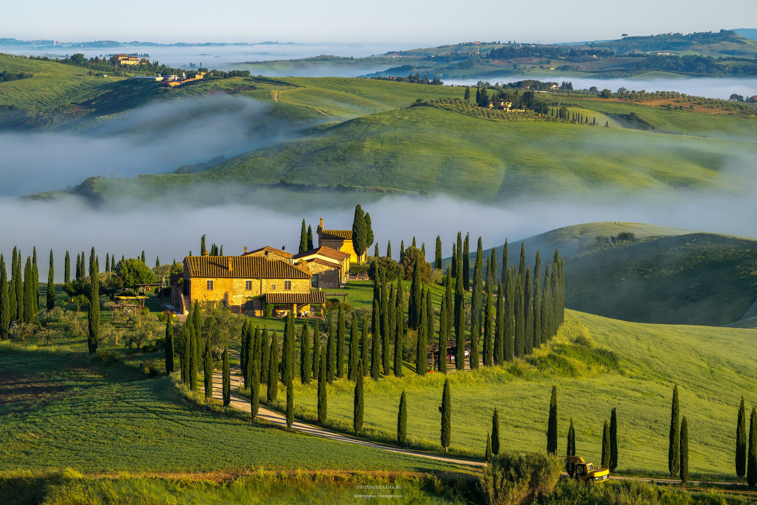 Долина Крете Сенези (Crete Senesi). Авторские стильные фотокартины