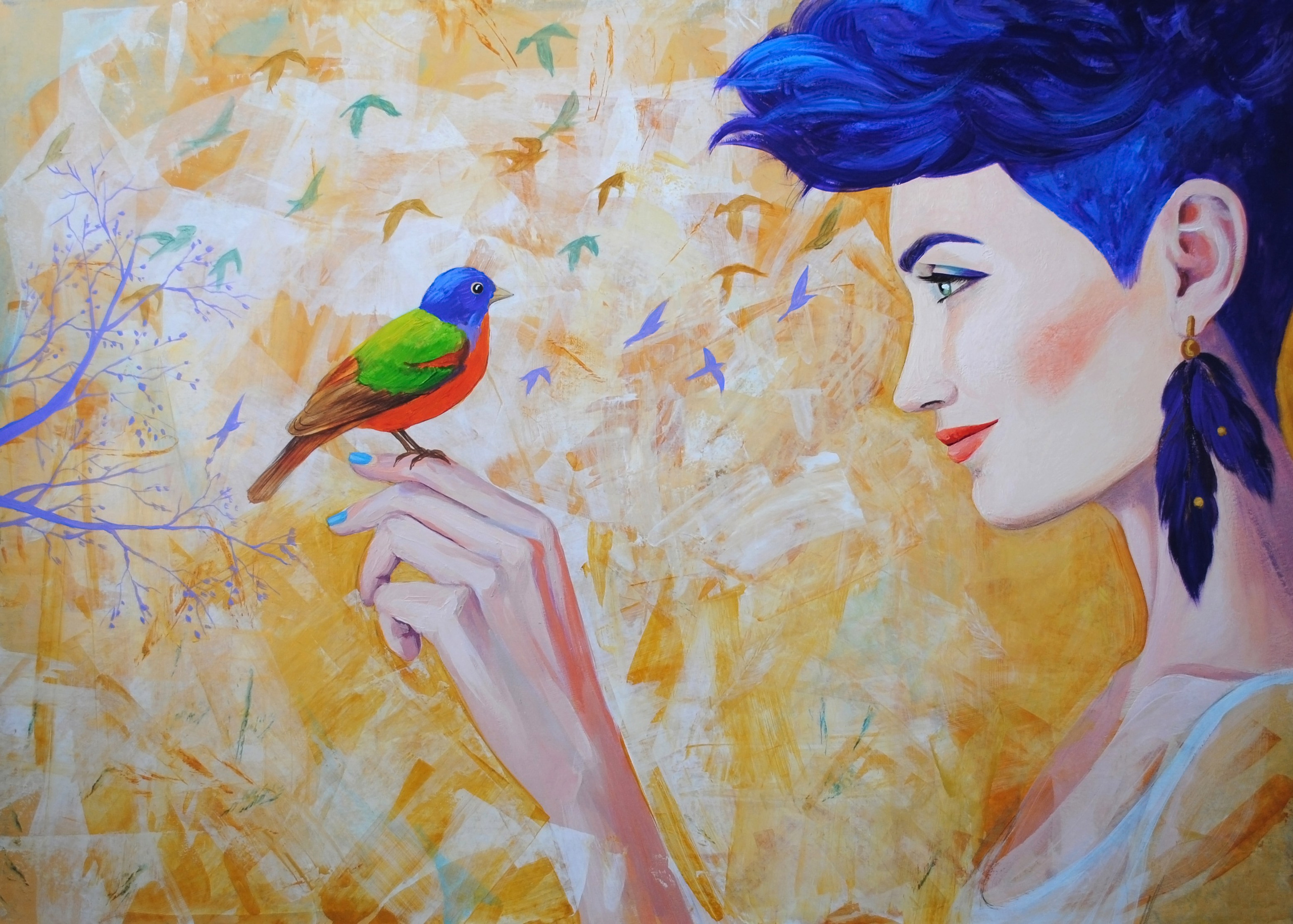 Картон, акрил 70x100