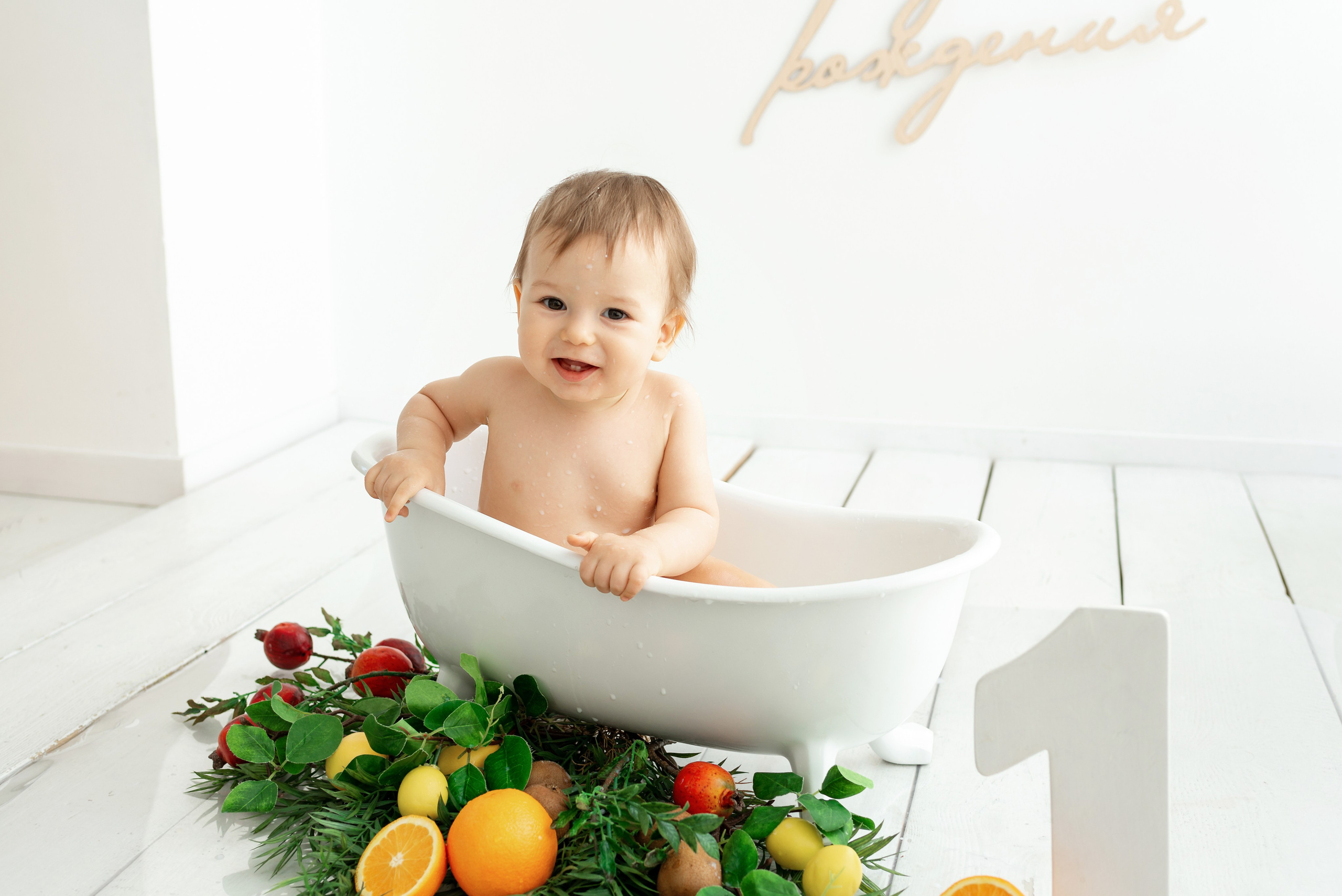 Фотосессия на годик для Романа. Детский фотограф новорождённых в Барнауле Ксения Хомкина